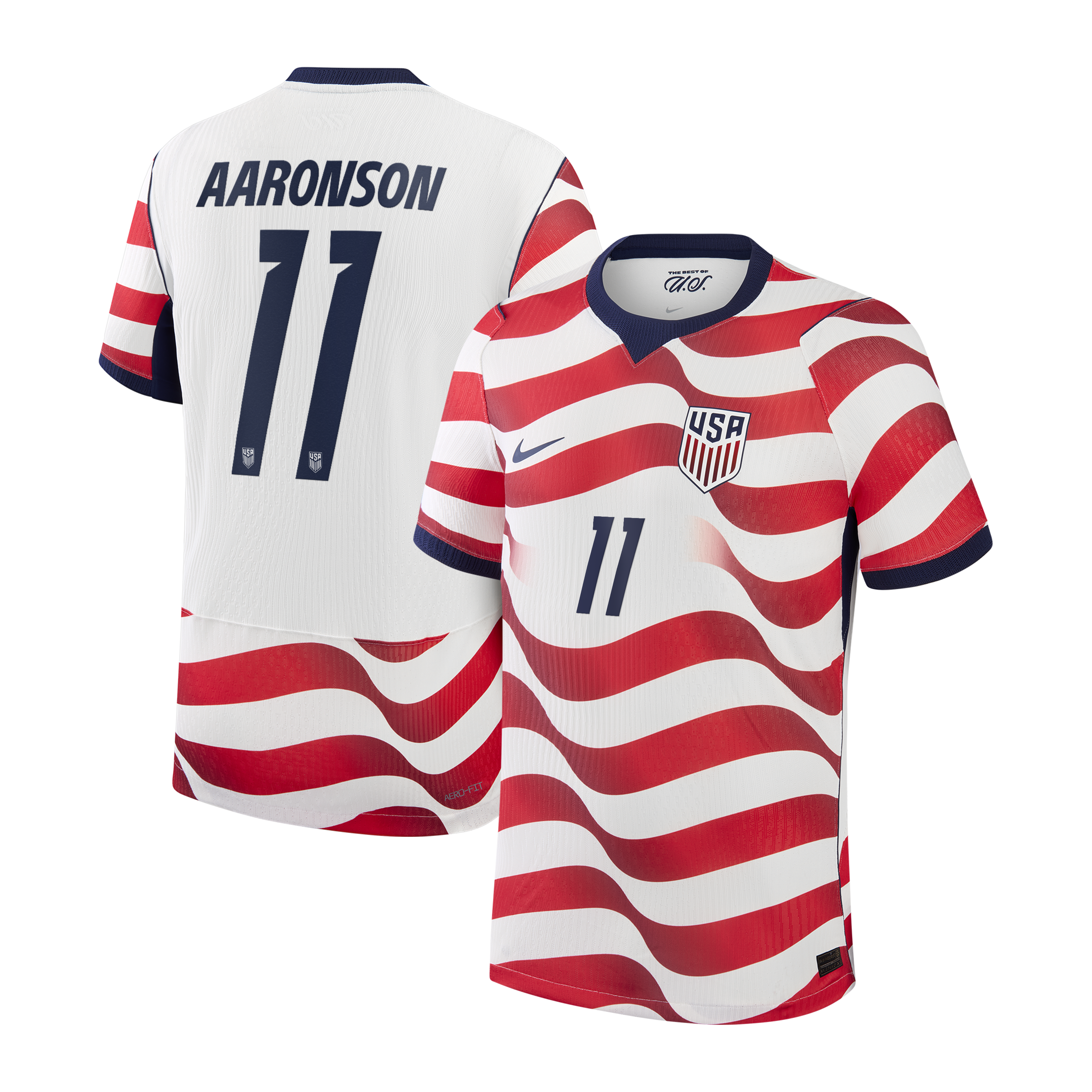 Brenden Aaronson USMNT 2026 Home Match Jersey - White