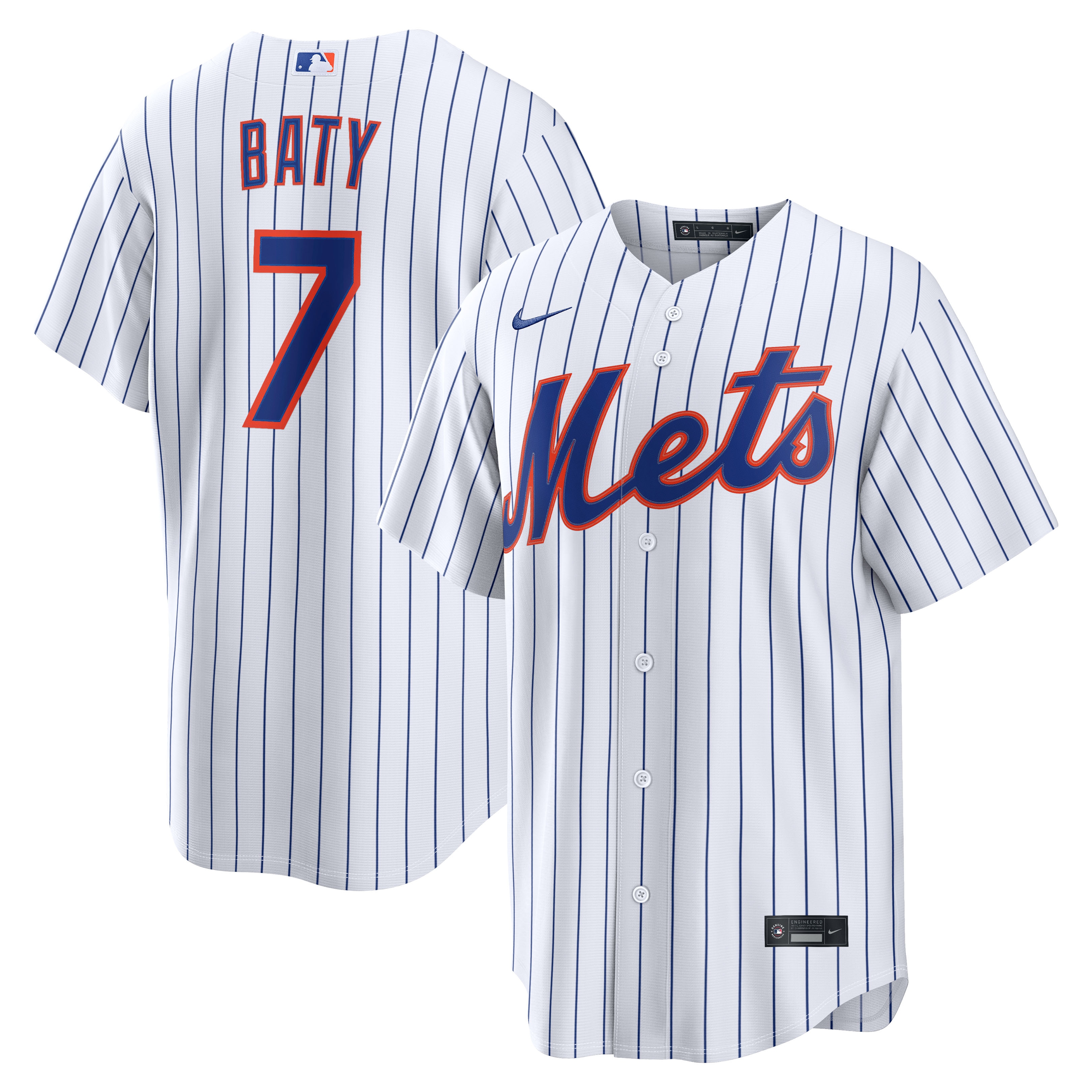 Brett Baty New York Mets Home Jersey - White