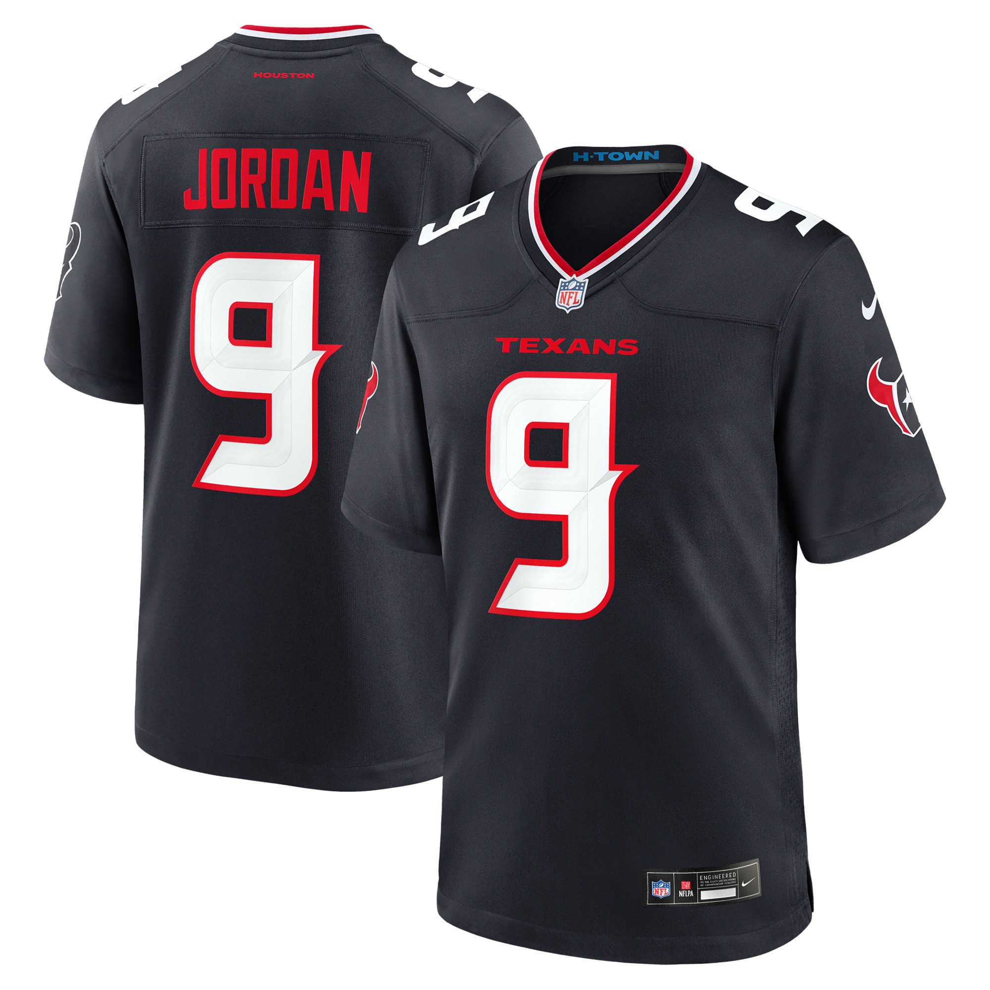 Brevin Jordan Houston Texans Team Game Jersey - Navy