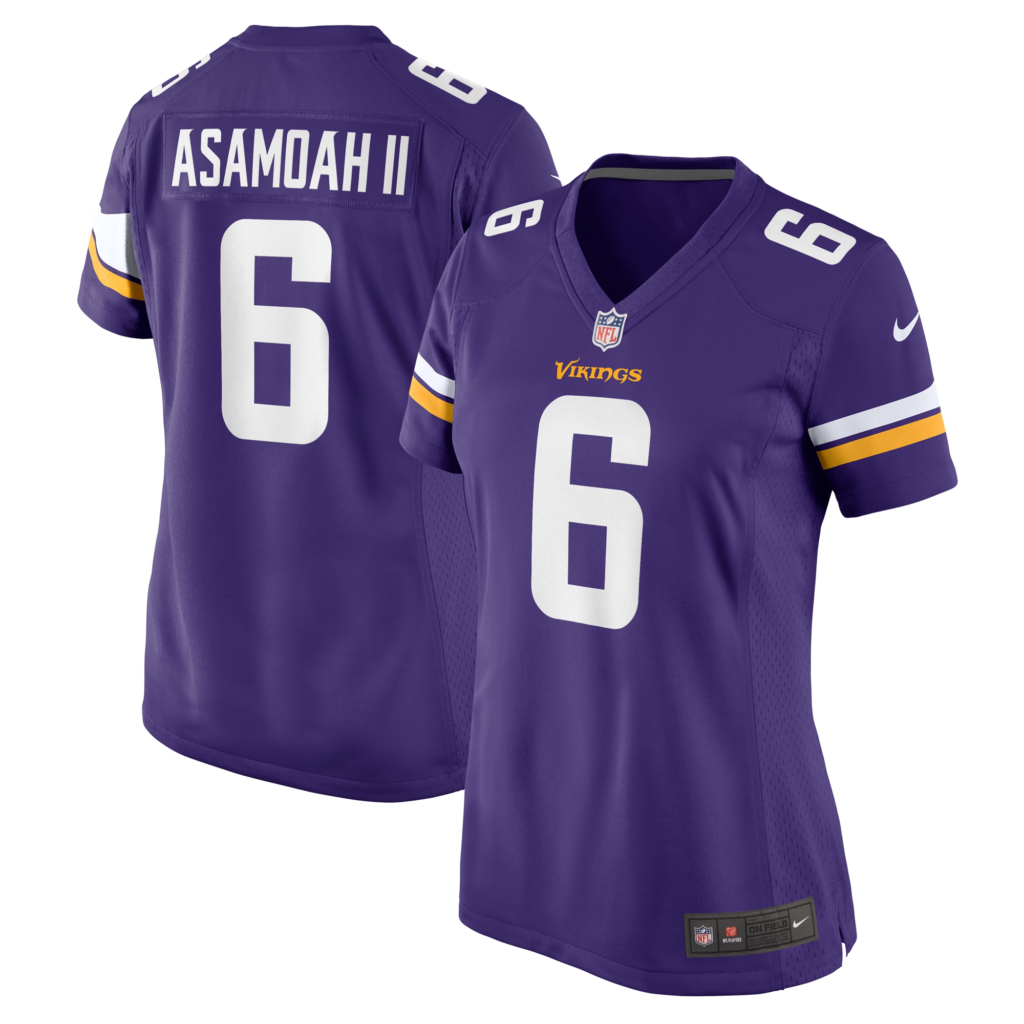 Brian Asamoah II Minnesota Vikings Women's Game Jersey - Purple