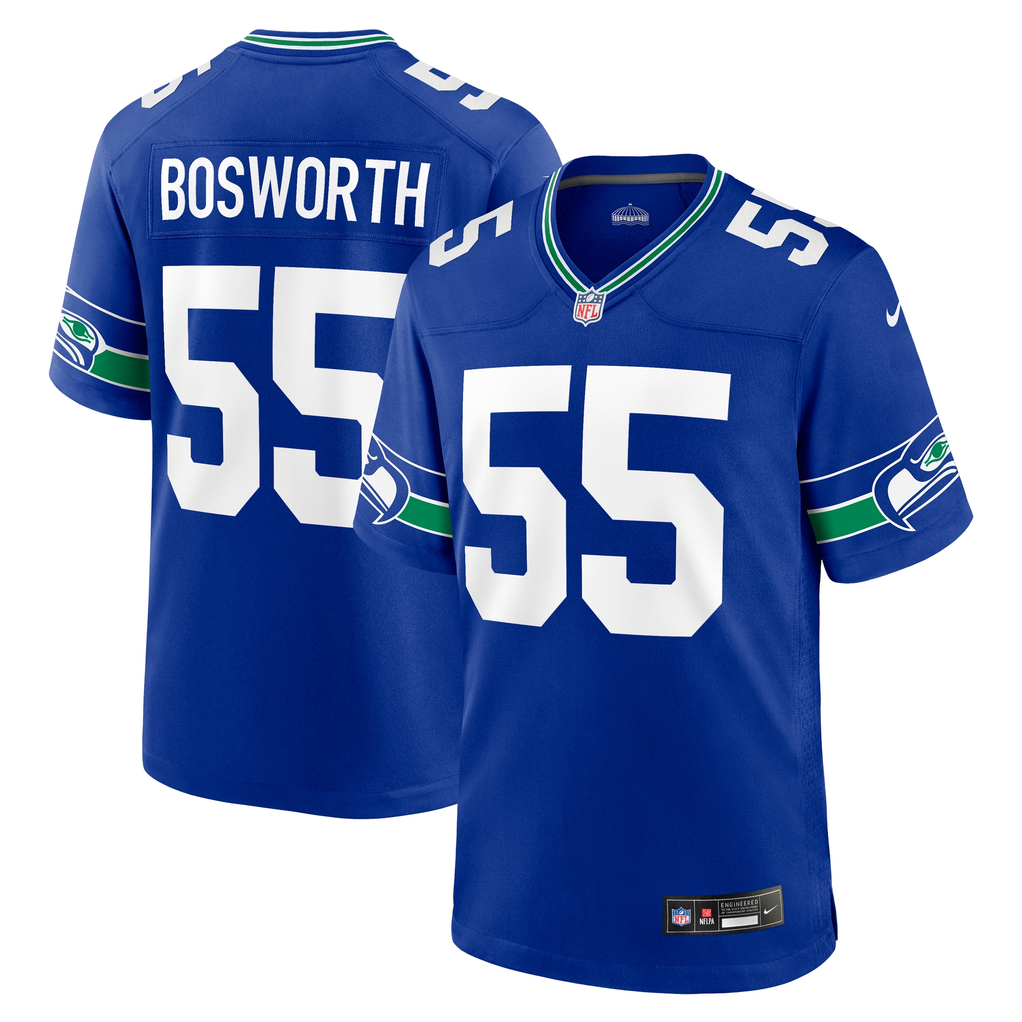 Brian Bosworth Seattle Seahawks Retired Player Alternate Game Jersey - Royal