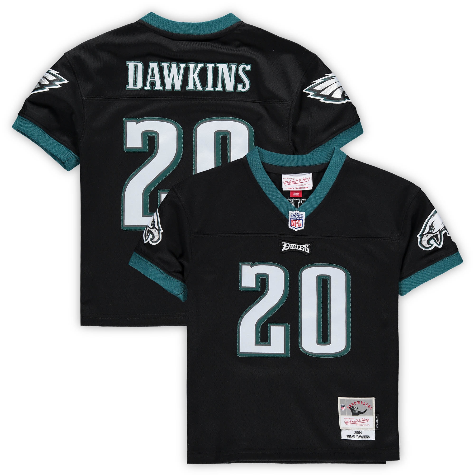 Brian Dawkins Philadelphia Eagles Toddler 2004 Retired Legacy Jersey - Black
