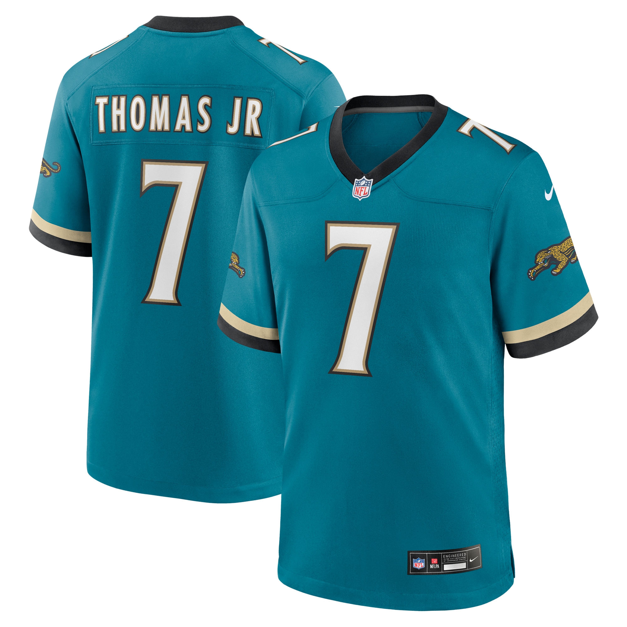 Brian Thomas Jr. Jacksonville Jaguars Alternate Game Jersey - Teal