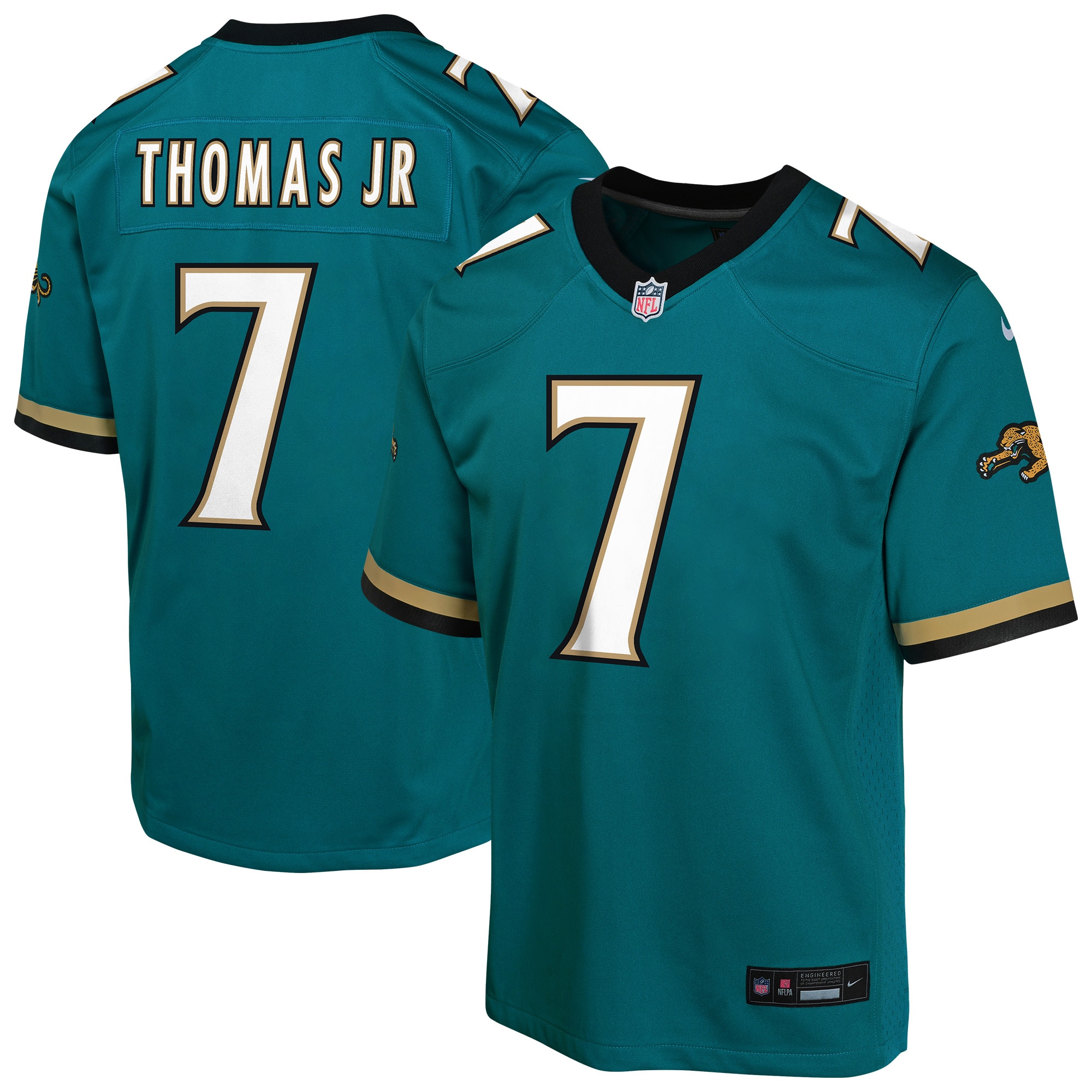 Brian Thomas Jr. Jacksonville Jaguars Youth Alternate 2 Prowler Throwback Game Jersey - Teal