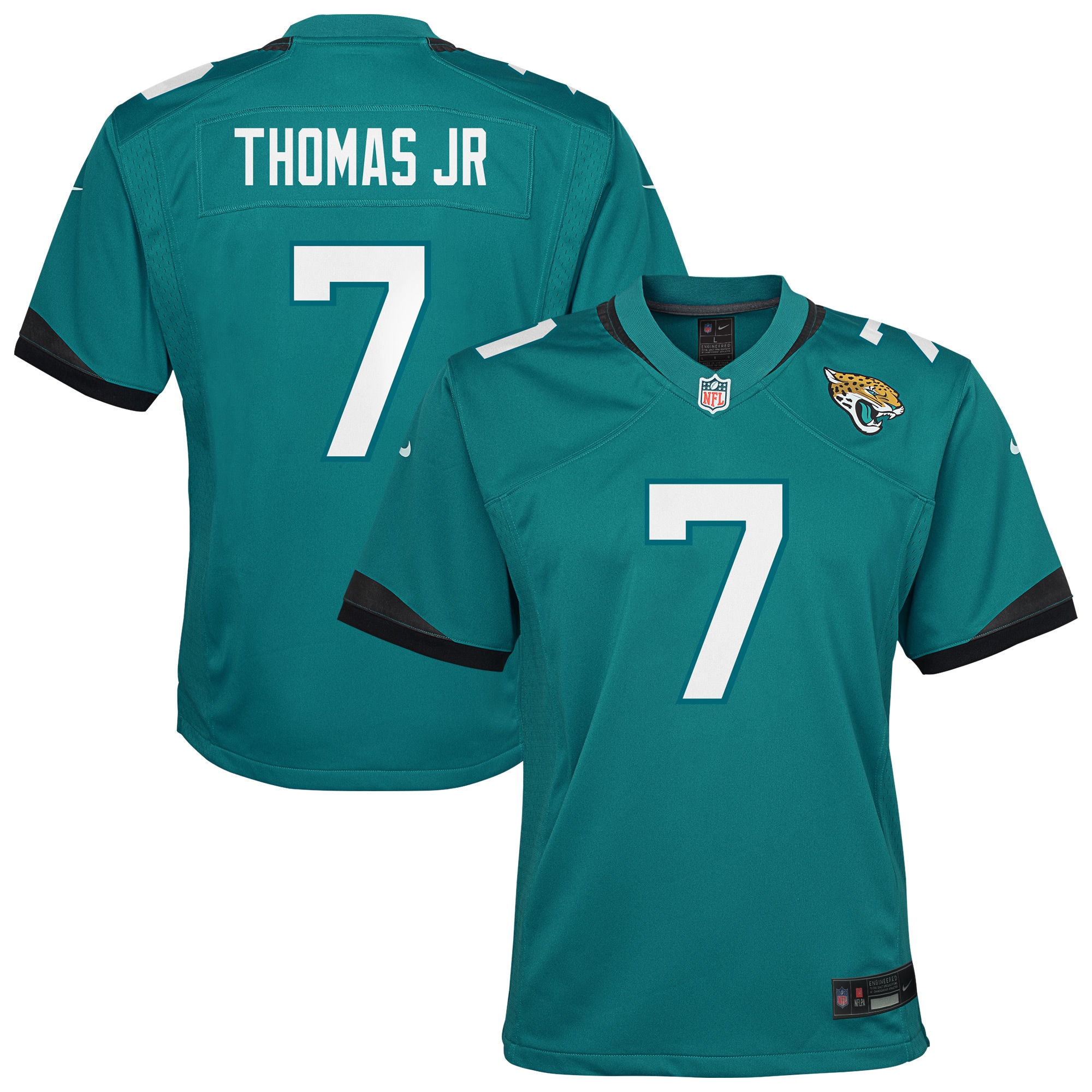 Brian Thomas Jr. Jacksonville Jaguars Youth Team Game Jersey - Teal