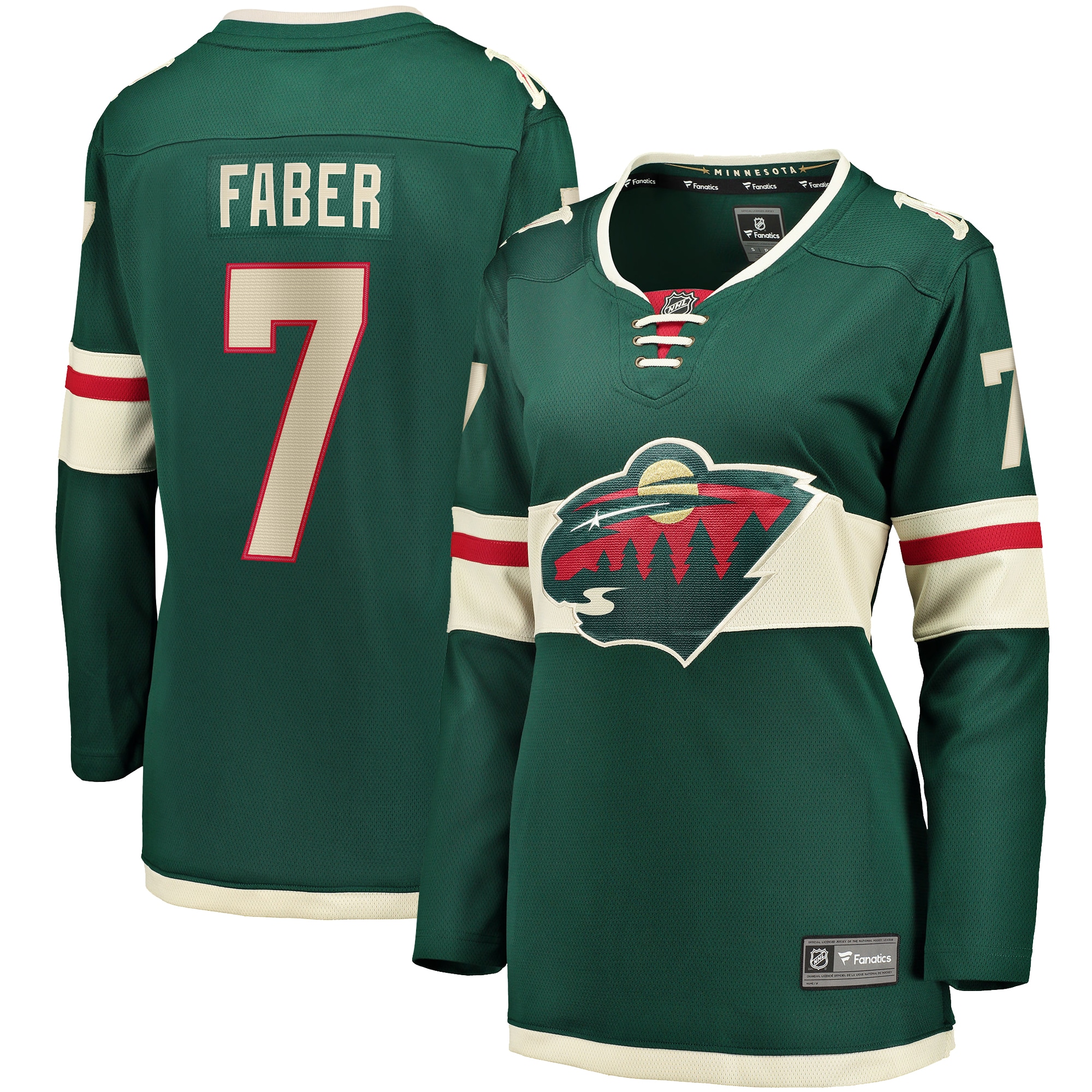 Brock Faber Minnesota Wild Fanatics Women's Home Breakaway Player Jersey - Green