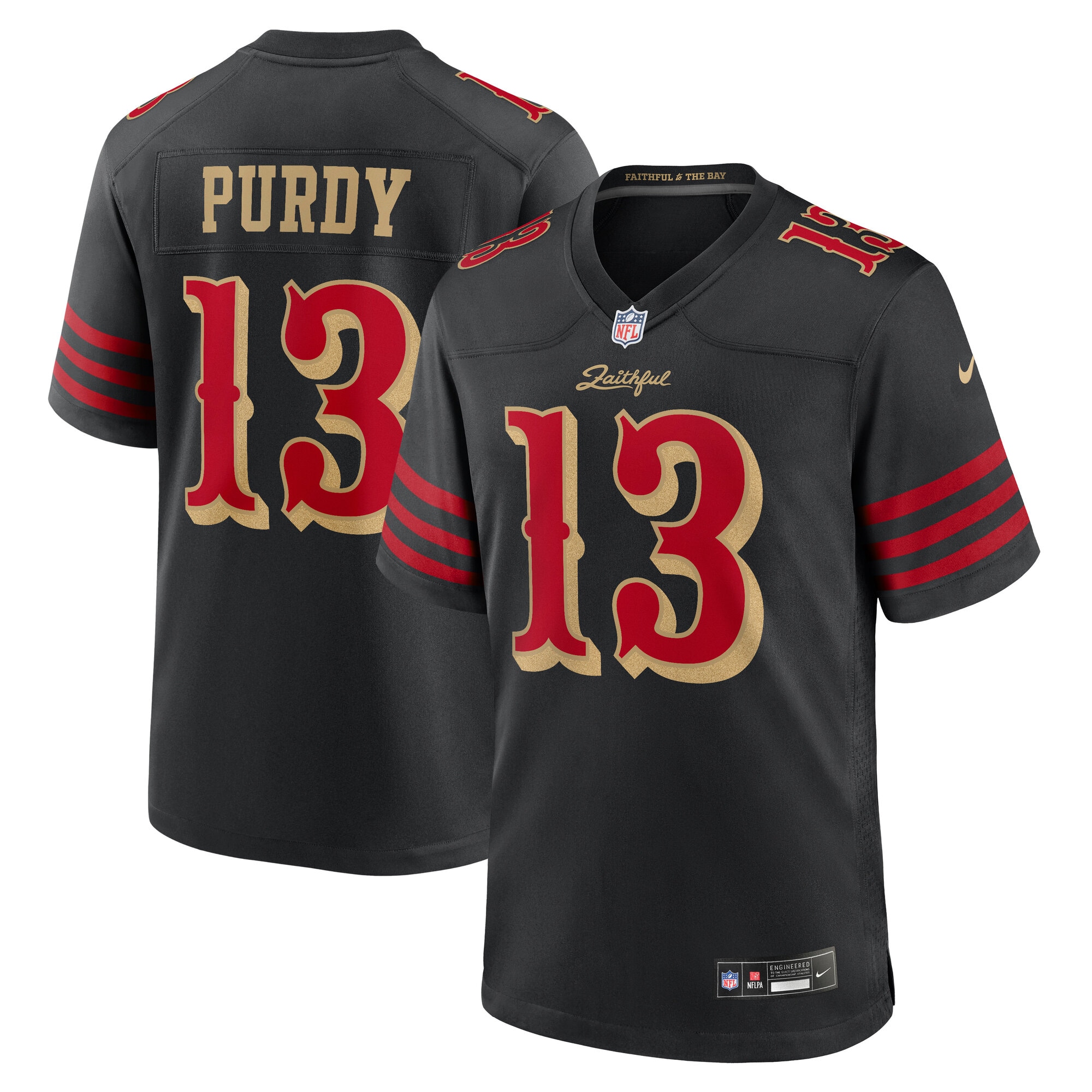 Brock Purdy San Francisco 49ers 2025 Rivalries Collection Game Jersey - Black