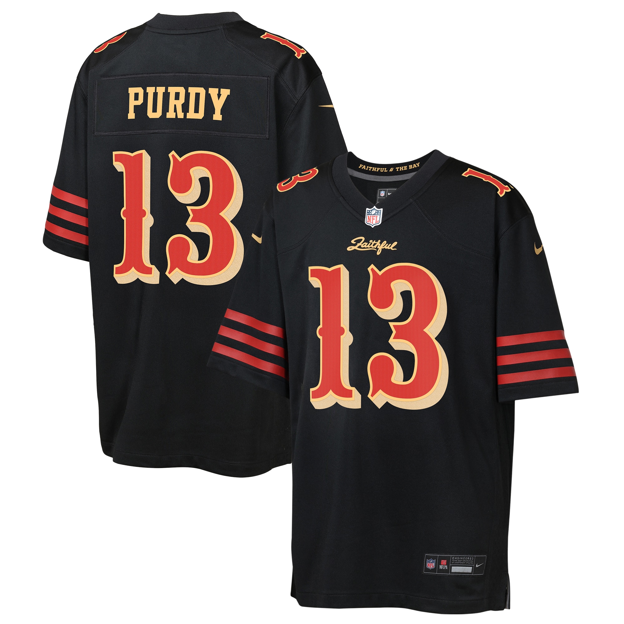 Brock Purdy San Francisco 49ers Youth 2025 Rivalries Collection Game Jersey - Black