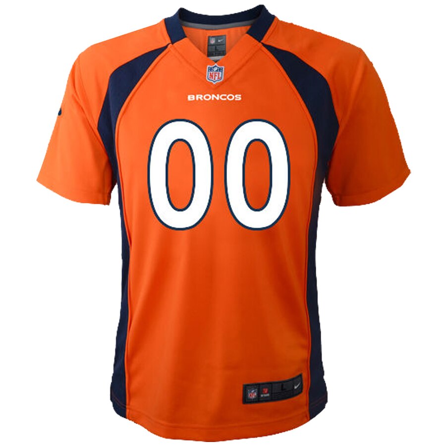 Alternative view of Broncos Orange Custom Jersey nike personalize - Nike Broncos Orange
