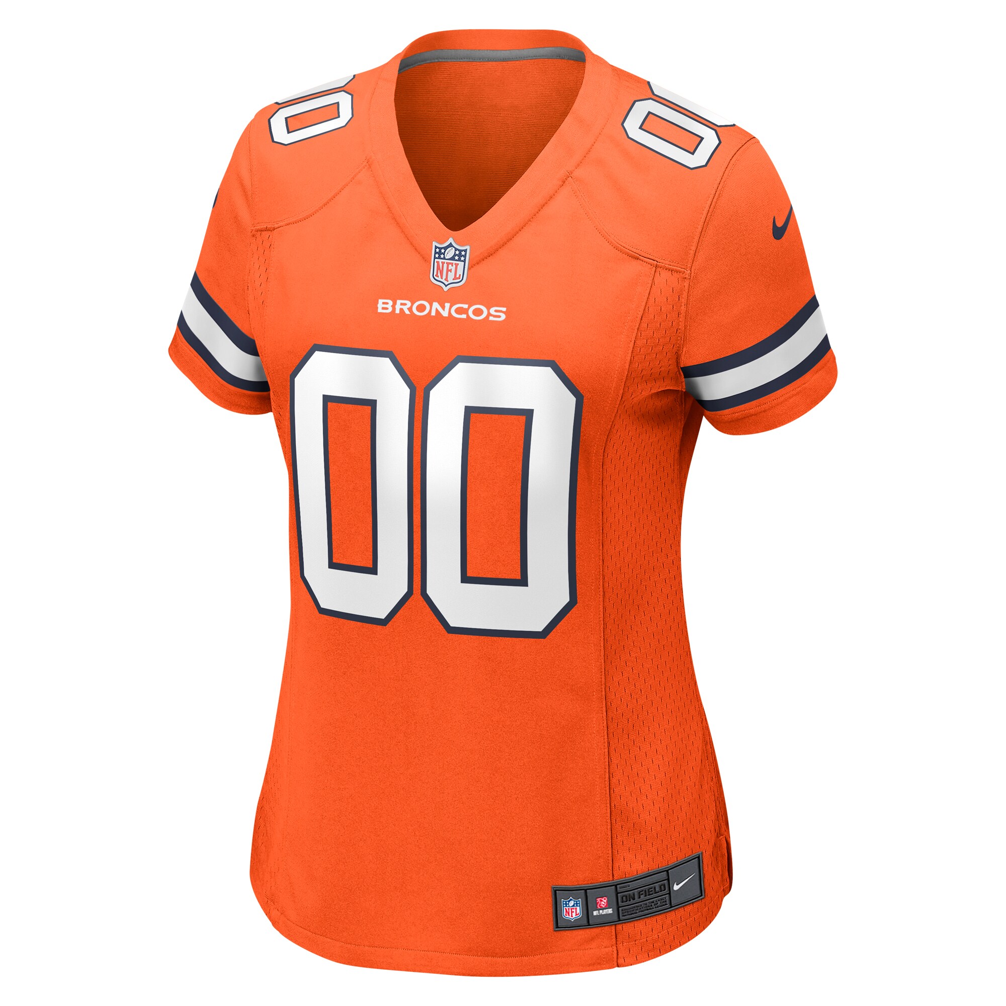 Alternative view of Broncos Orange Women’s Custom Jersey - Nike - Personalize Now!