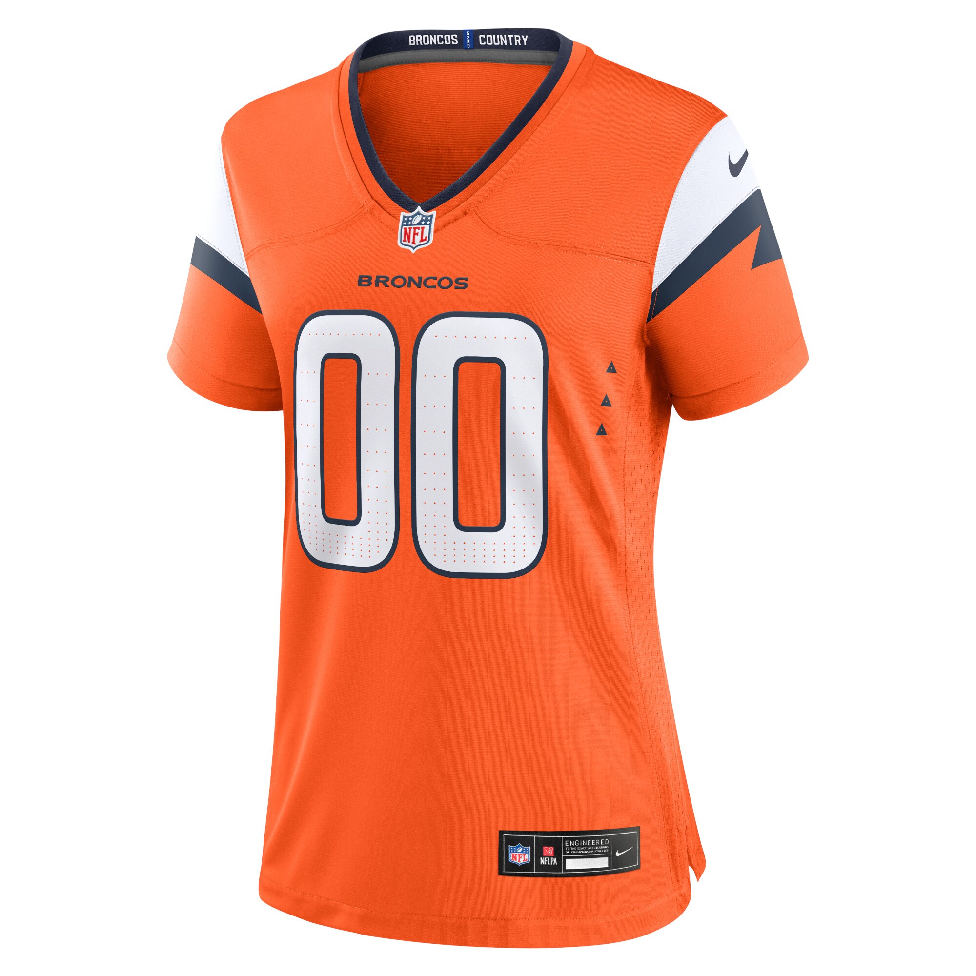 Alternative view of Broncos Orange Women’s Jersey nike custom - Nike Broncos Orange