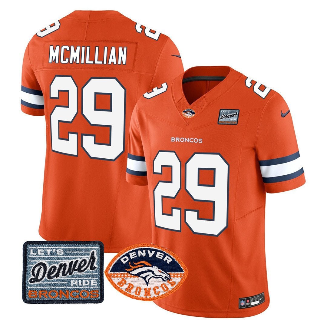 Alternative view of Broncos Wilson Orange Jersey nike - Nike Broncos Wilson Jersey