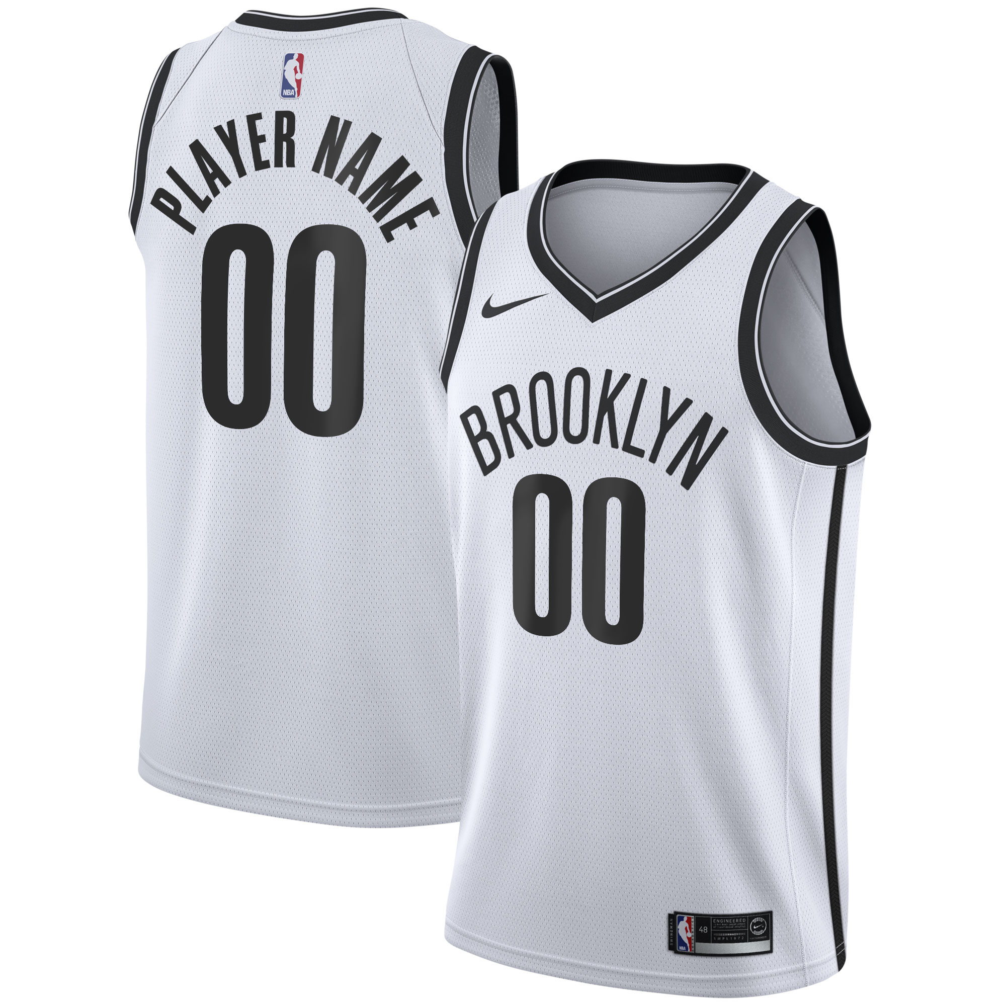 Brooklyn Nets 2020/21 Swingman Custom Jersey - Association Edition