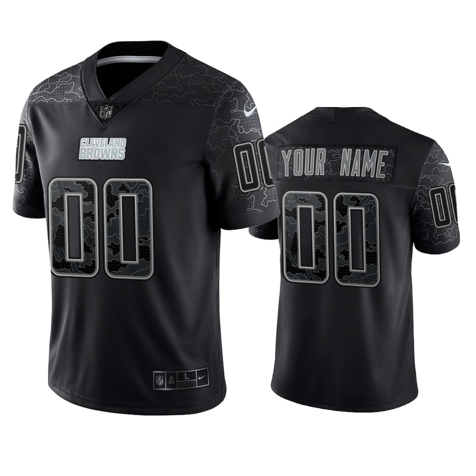 Browns Black Camo Custom Jersey - Nike - Limited Edition
