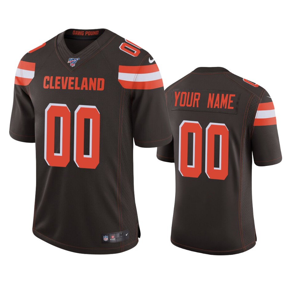 Browns Brown Custom Jersey - Nike - Cleveland NFL