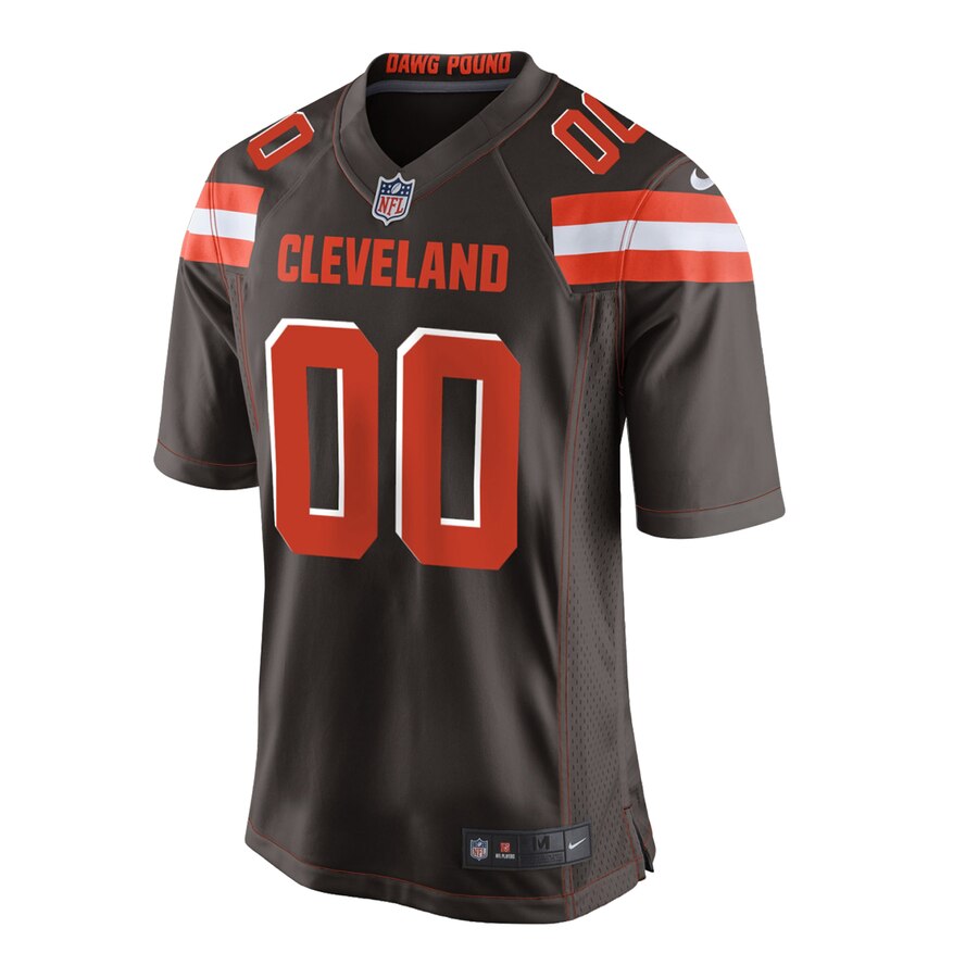 Alternative view of Browns Dark Brown Custom Jersey - Nike - NFL Football