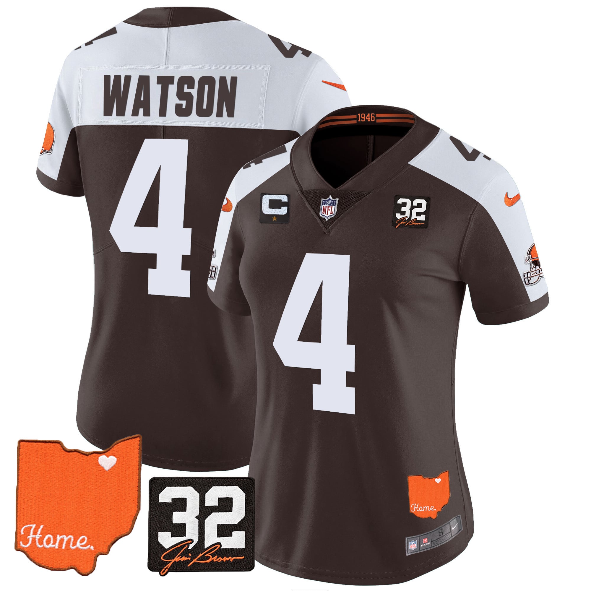 Browns Watson Brown Jersey - Nike - Home Edition