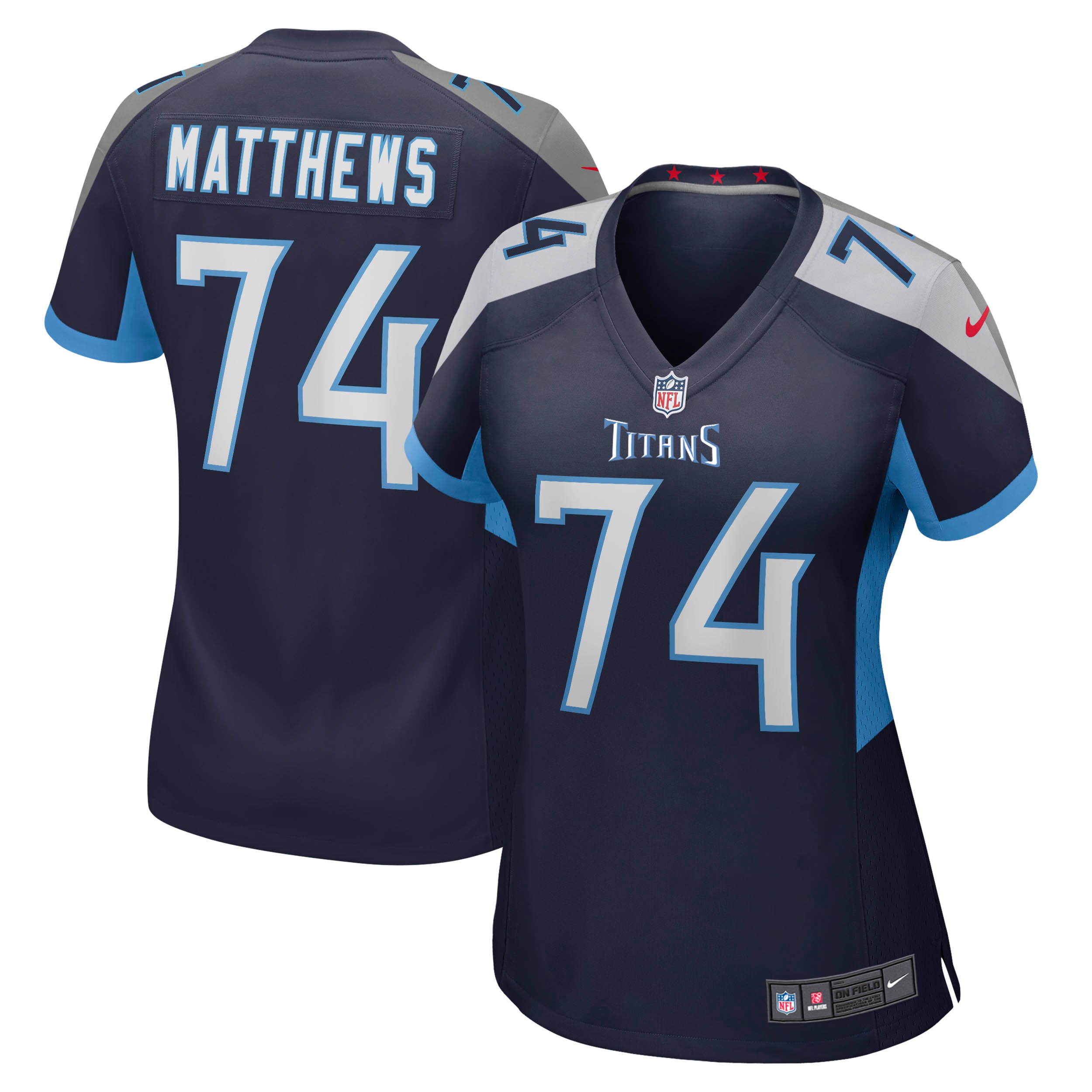 Bruce Matthews Tennessee Titans Women's Retired Player Jersey
