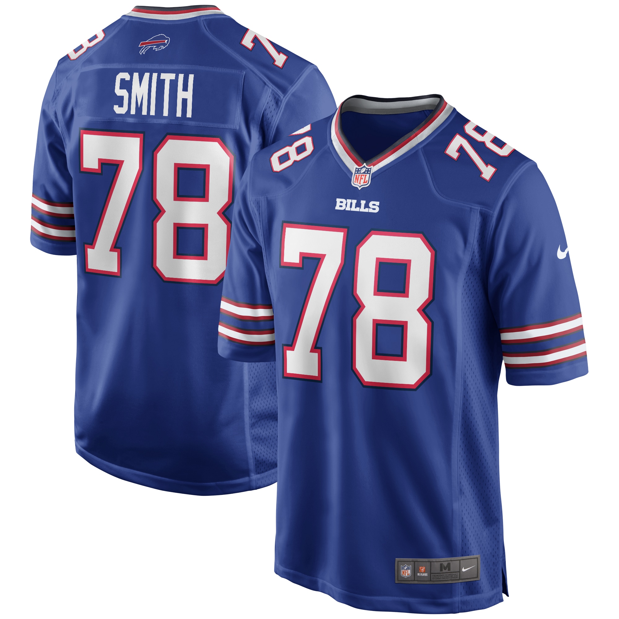Bruce Smith Buffalo Bills Game Retired Player Jersey - Royal