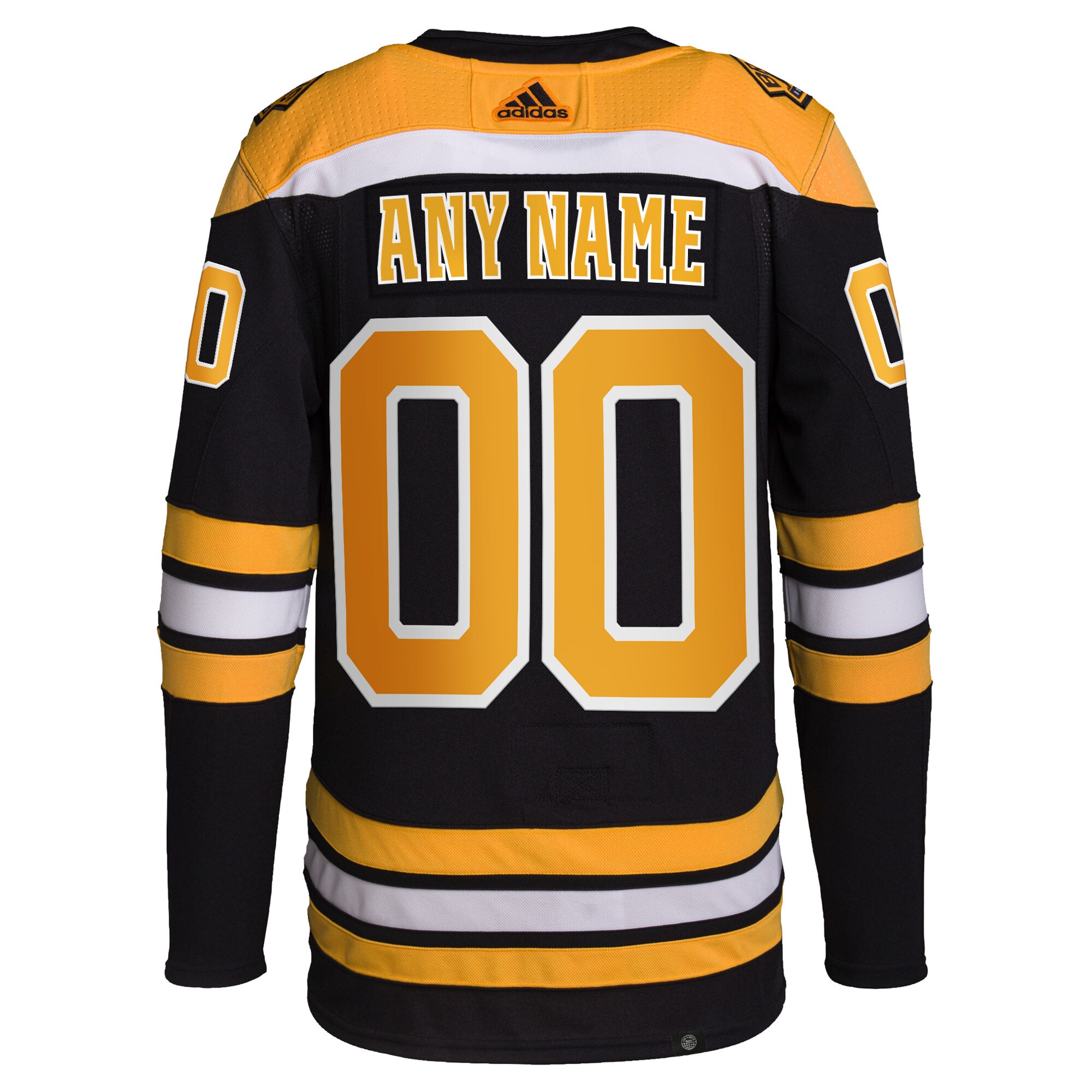 Alternative view of Bruins Black Gold Custom Jersey - Adidas Bruins Black & Gold Custom