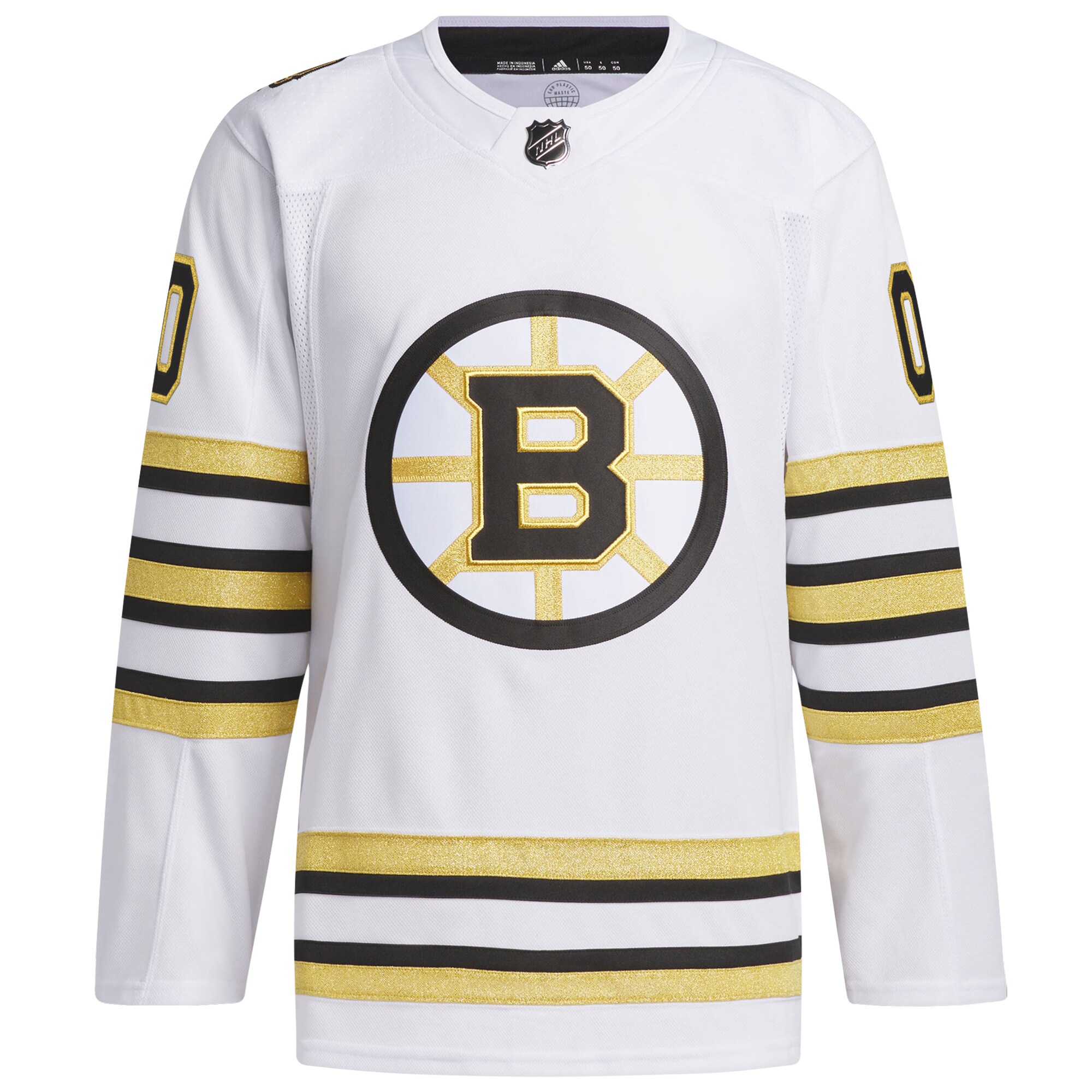 Alternative view of Bruins White Gold Jersey - Adidas Bruins White & Gold Jersey - Custom
