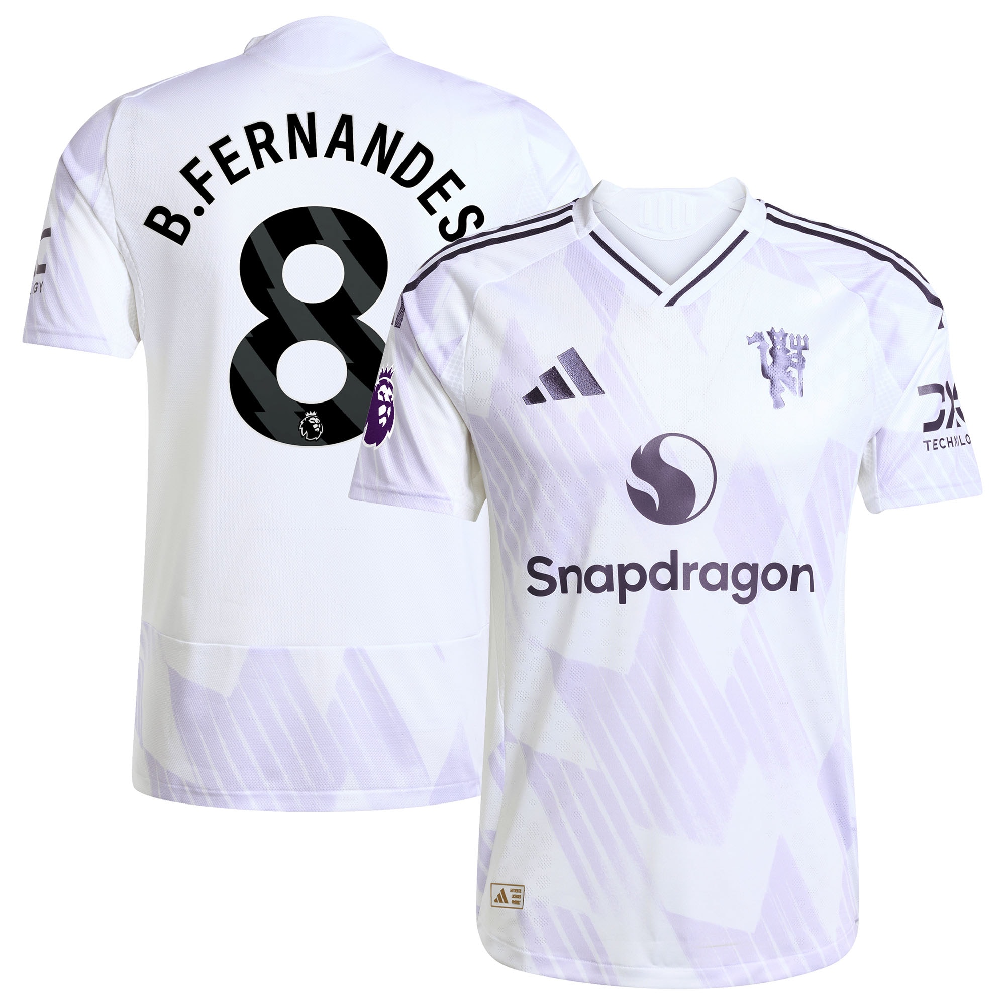 Bruno Fernandes Manchester United 2025/26 Away Player Jersey - White