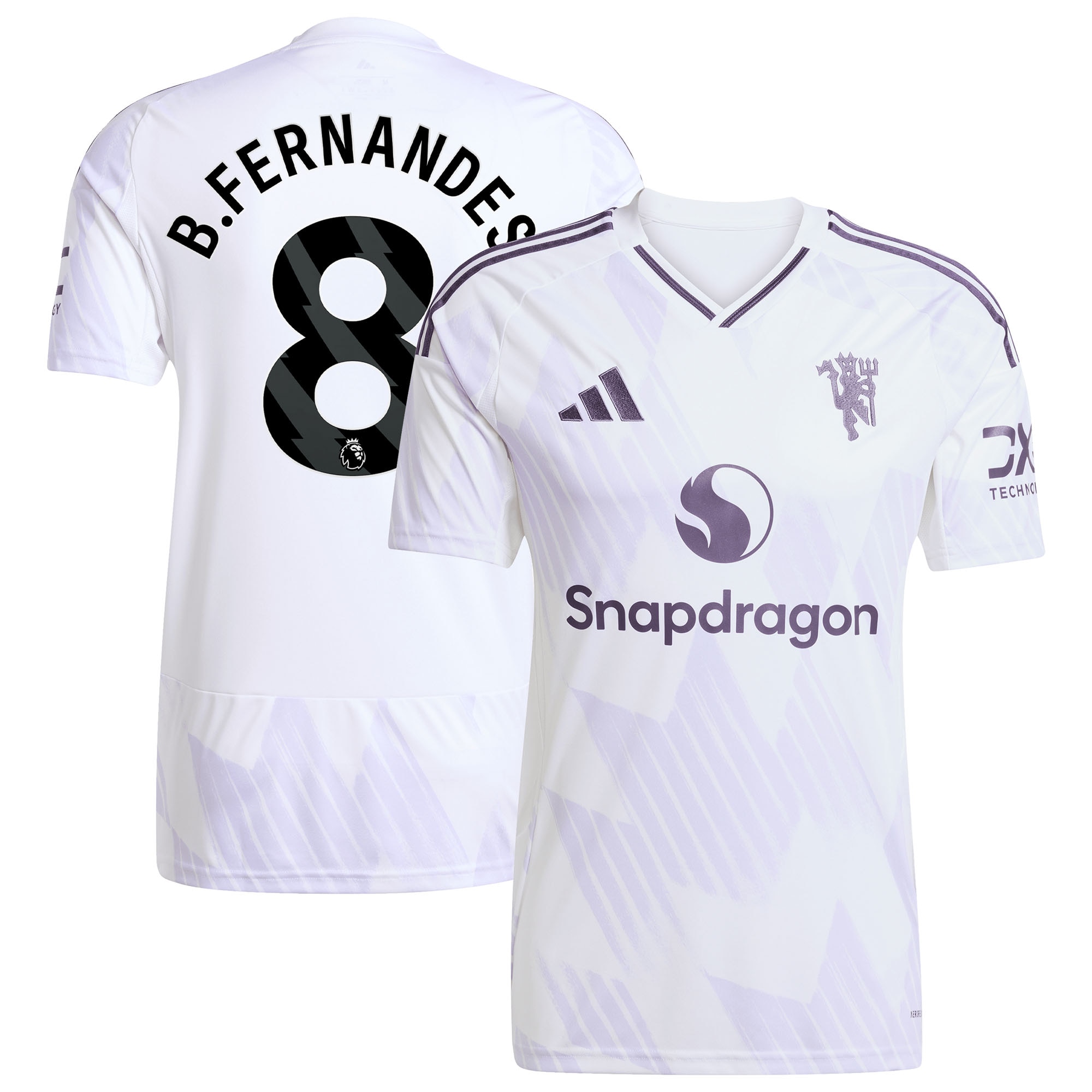 Bruno Fernandes Manchester United 2025/26 Away Player Jersey - White