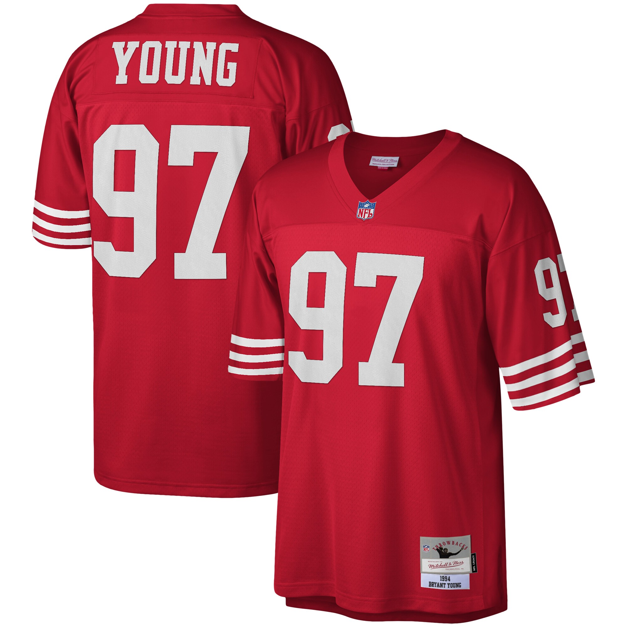 Bryant Young San Francisco 49ers Legacy Jersey - Scarlet