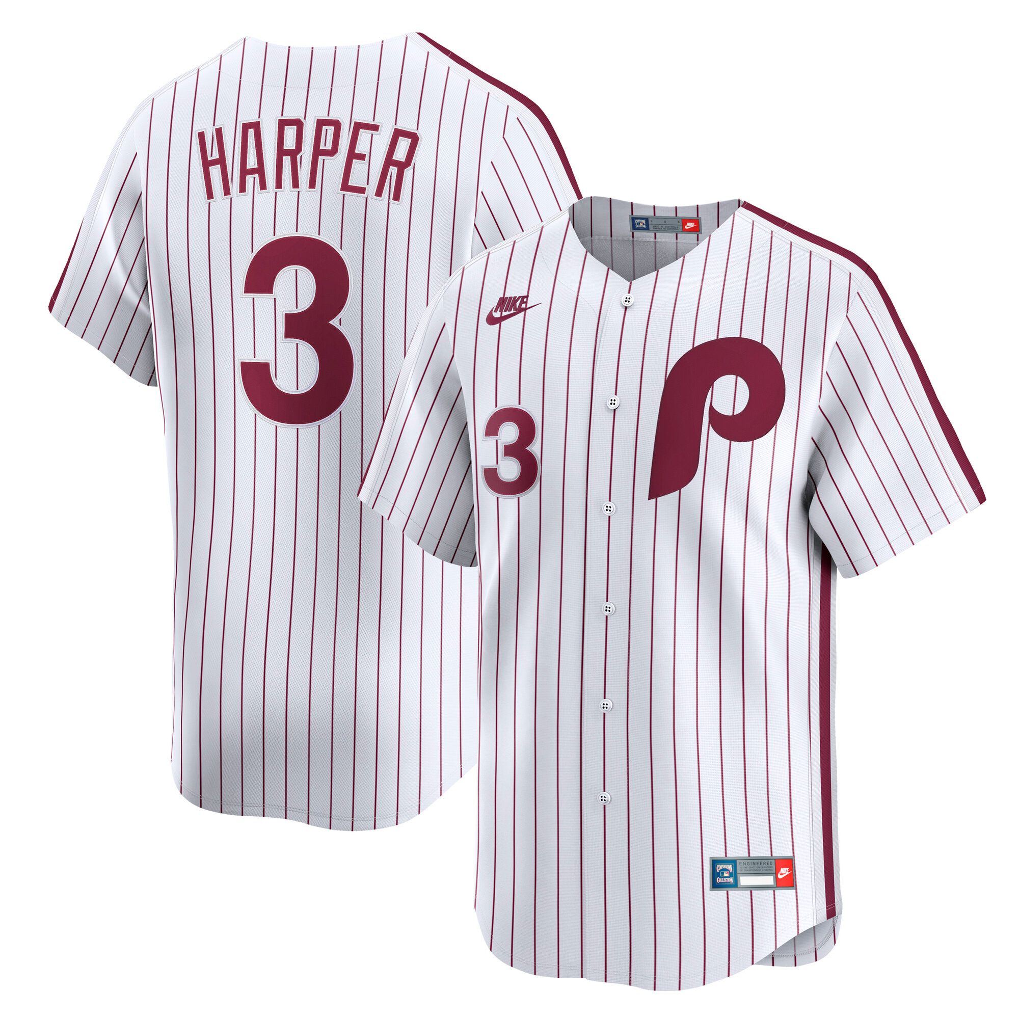 Bryce Harper Philadelphia Phillies Cooperstown Collection Limited Jersey - White