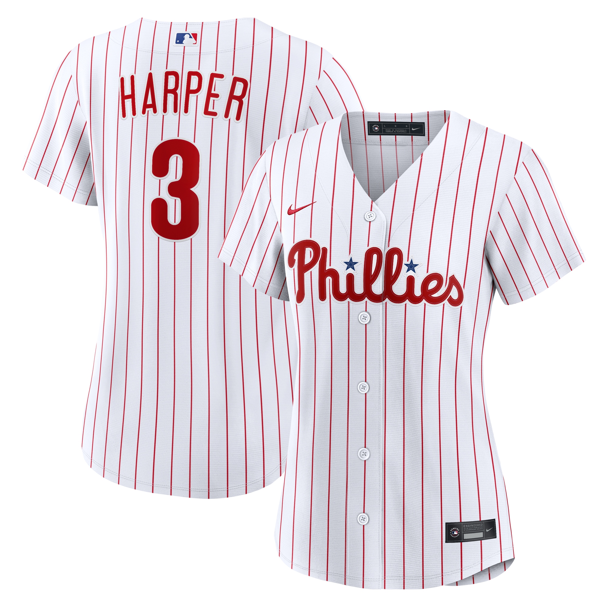 Bryce Harper Philadelphia Phillies Women's Home Jersey - White