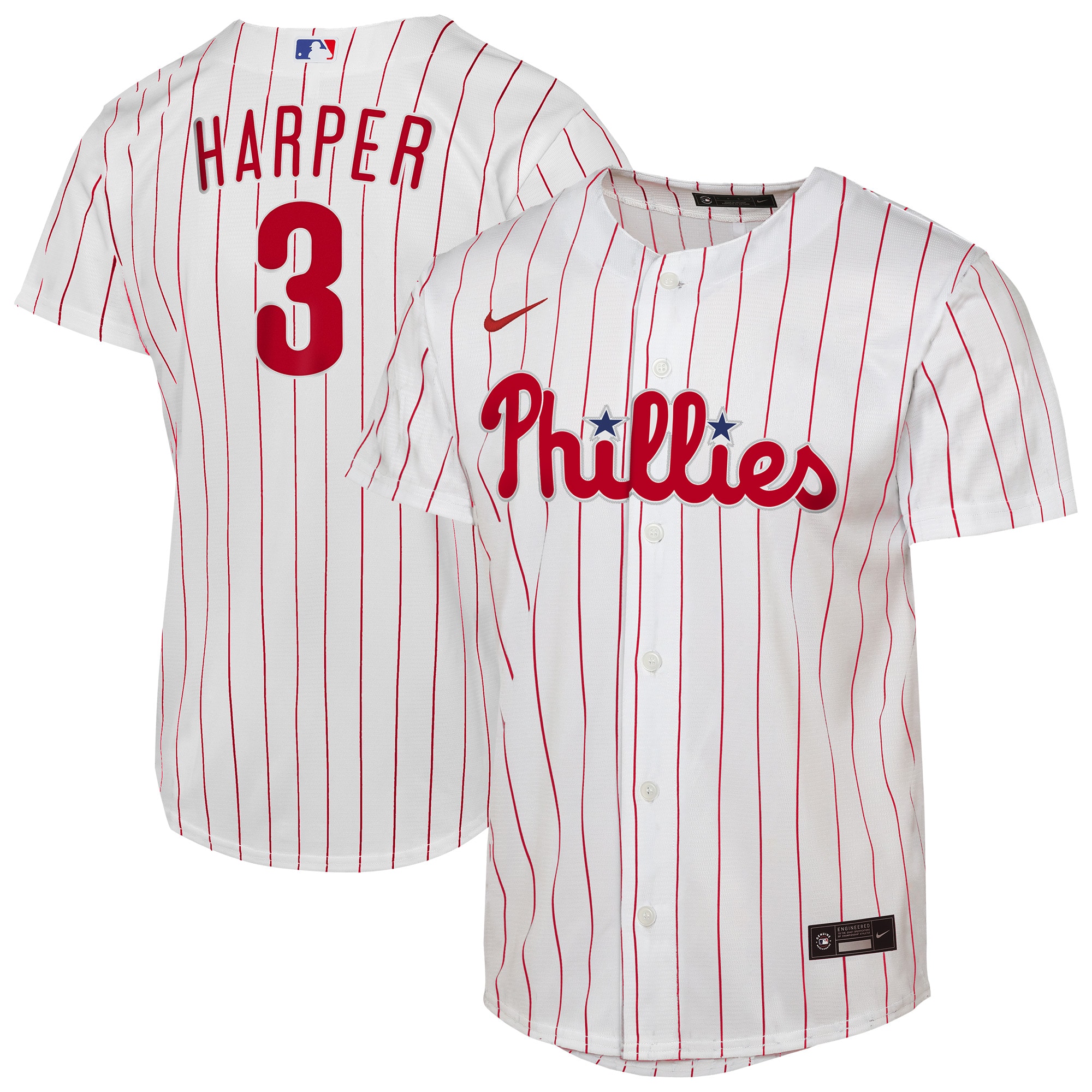 Bryce Harper Philadelphia Phillies Youth Home Player Jersey - White