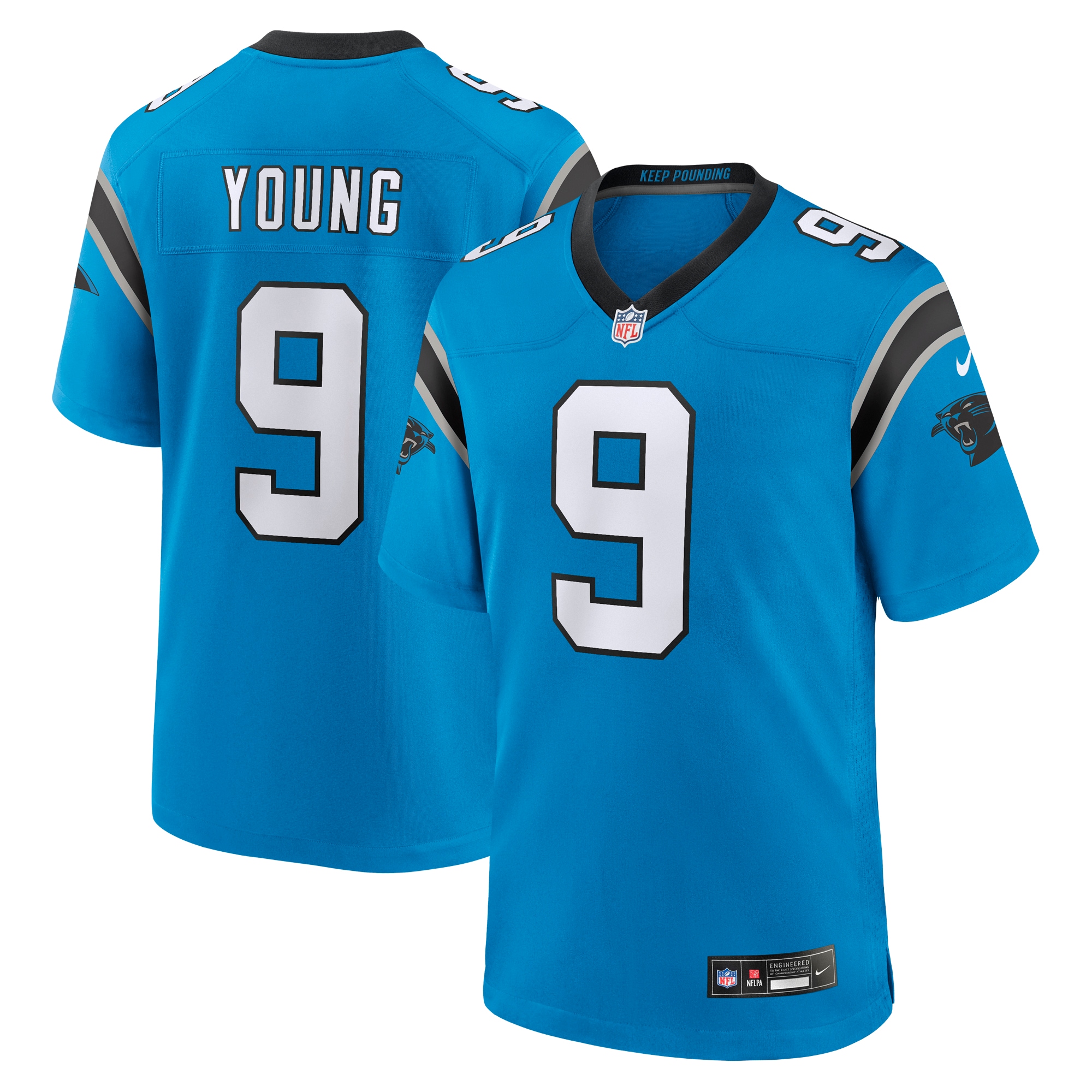 Bryce Young Carolina Panthers Alternate Game Jersey - Blue