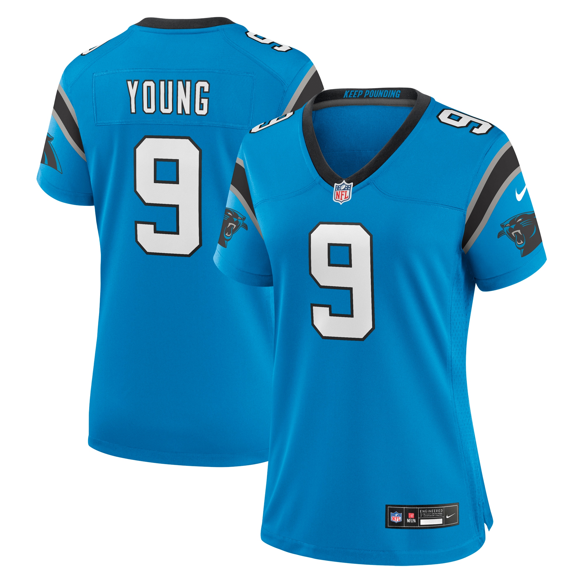 Bryce Young Carolina Panthers Women's Player Jersey - Blue
