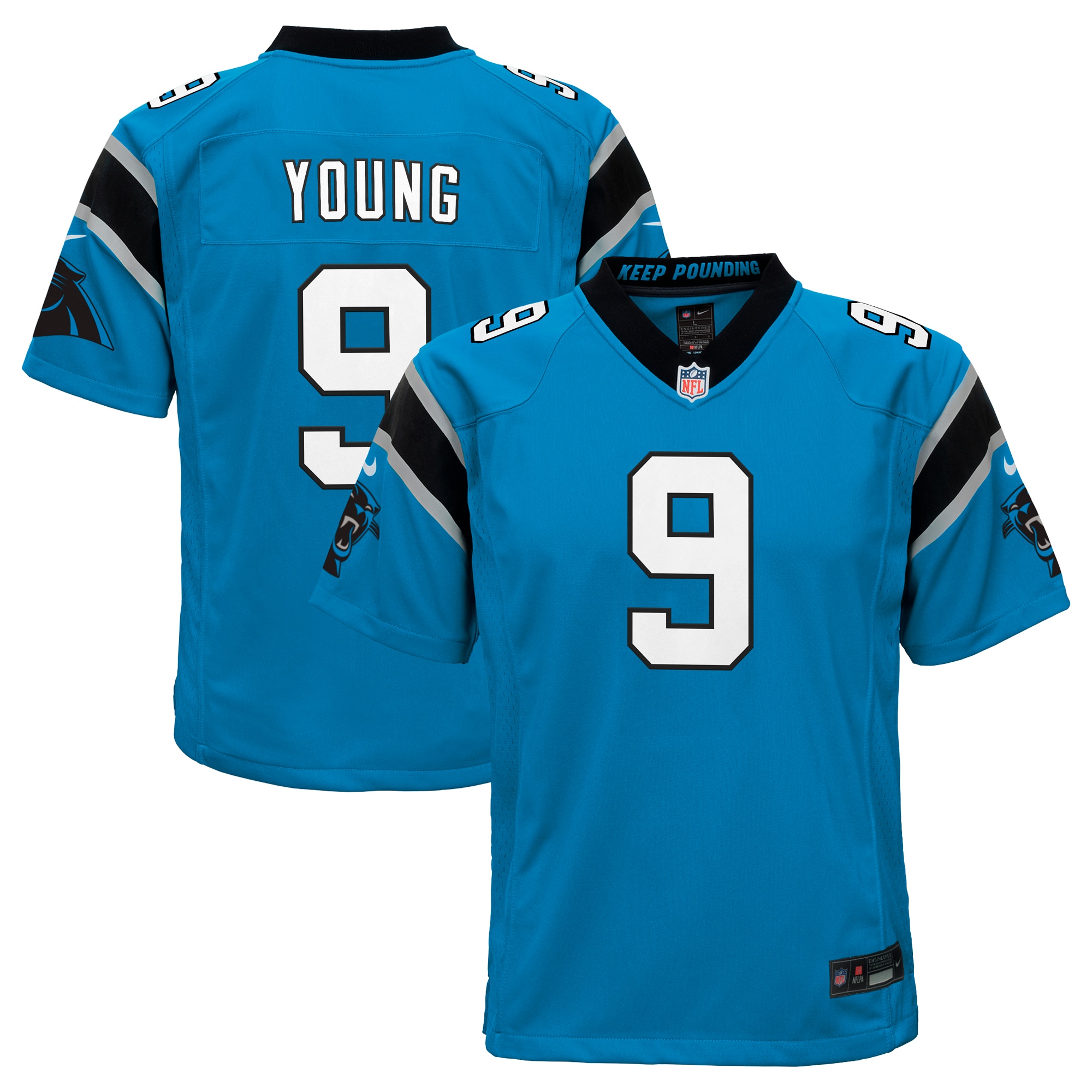 Bryce Young Carolina Panthers Youth Game Jersey