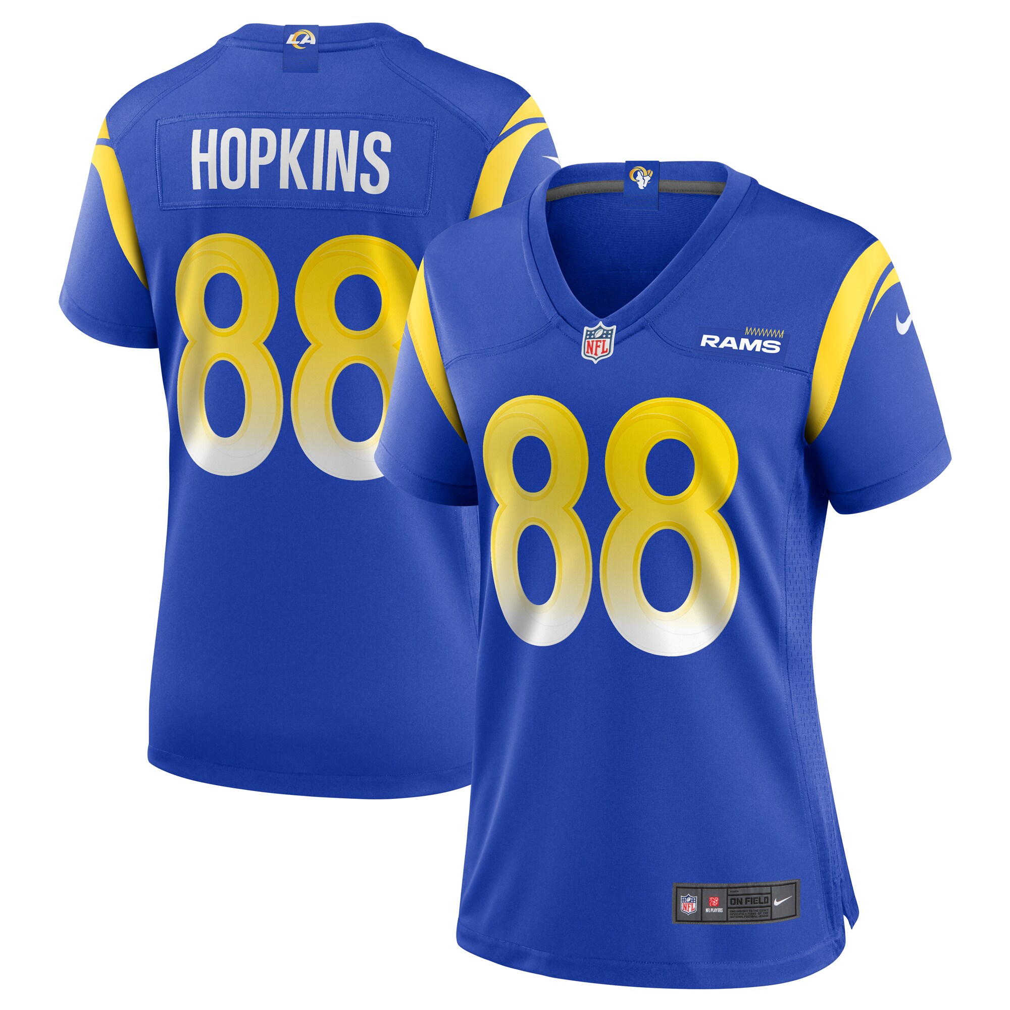 Brycen Hopkins Los Angeles Rams Women's Game Jersey - Royal