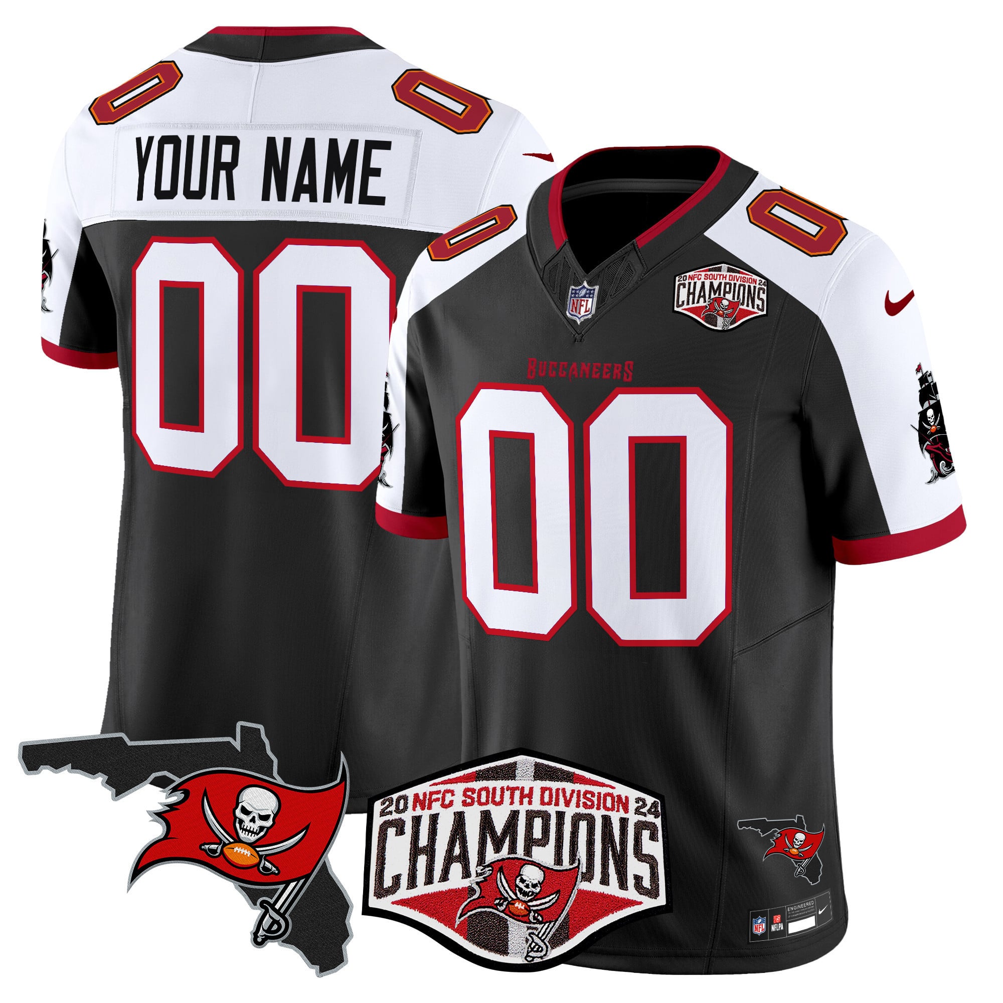 Buccaneers Black Custom Jersey - Nike - Personalized NFL Gear