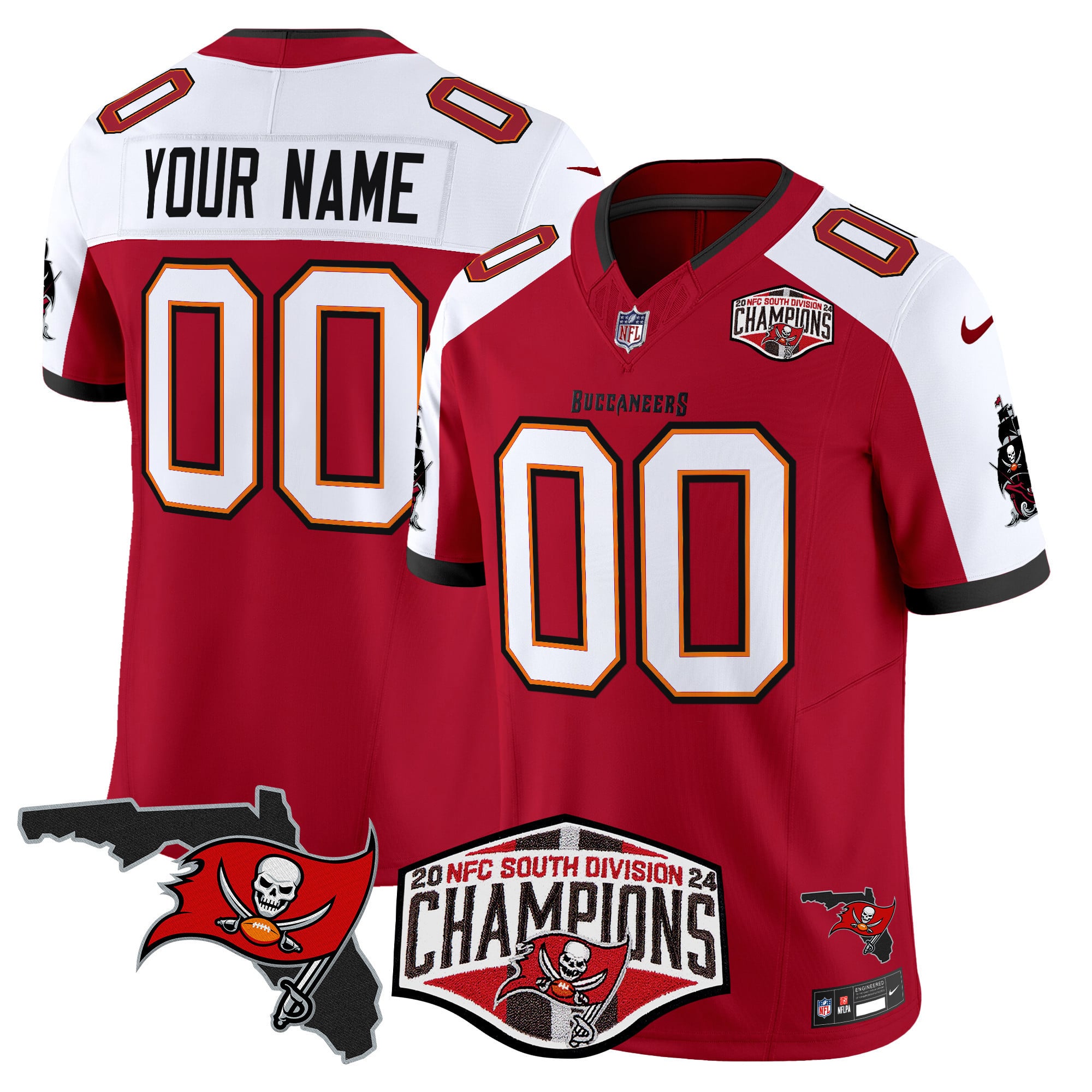 Alternative view of Buccaneers Black Custom Jersey - Nike - Personalized NFL Gear
