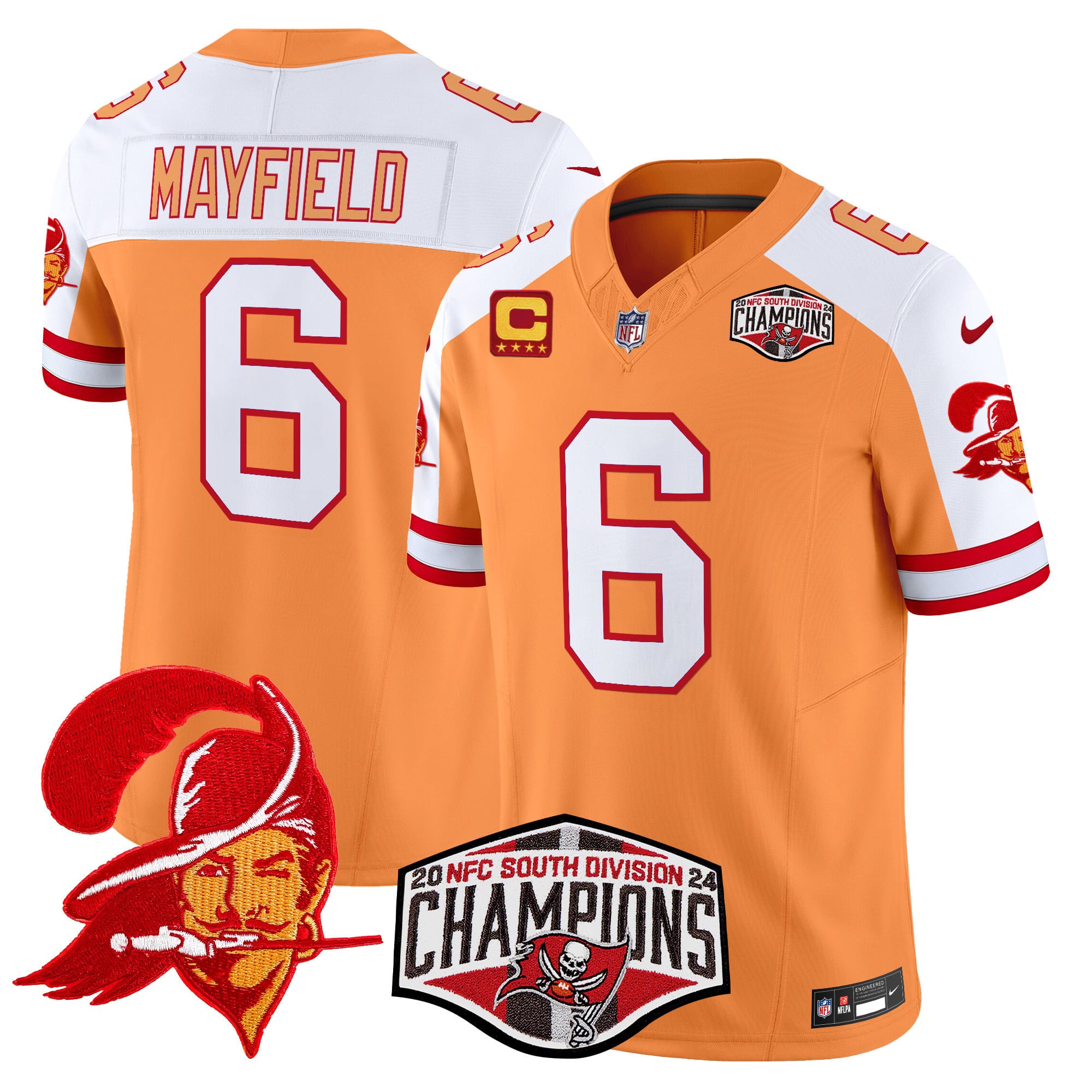 Buccaneers Mayfield #6 Orange Jersey - Nike Tampa Bay