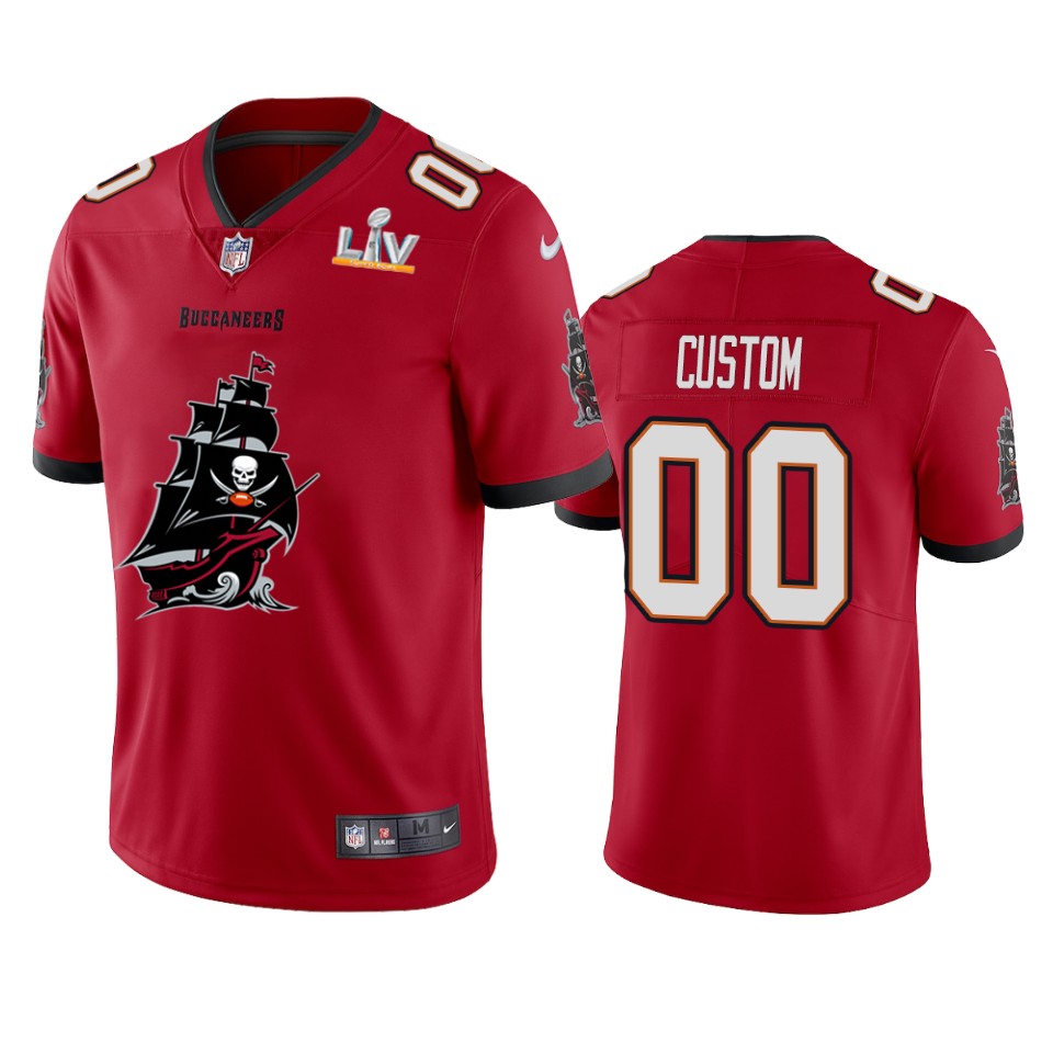 Buccaneers Red Custom Jersey nike - Nike Buccaneers Red Custom Jersey 2