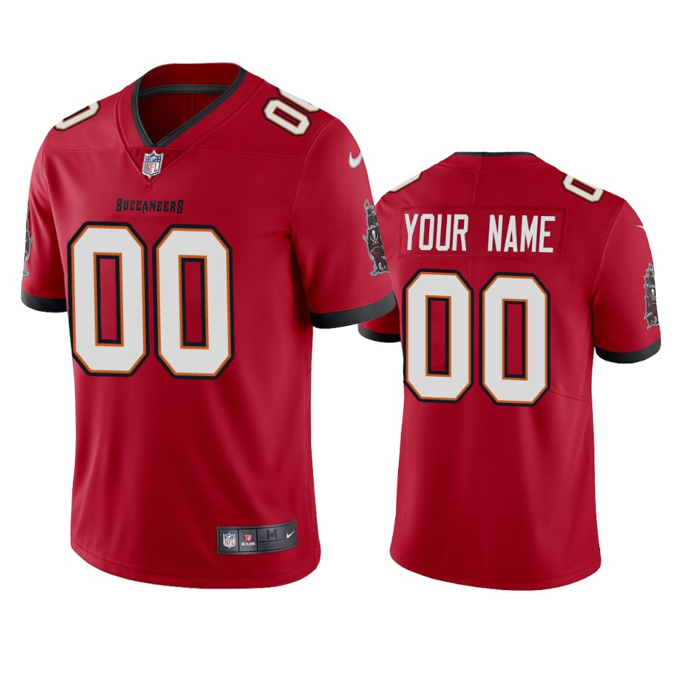 Buccaneers Red Custom Jersey nike personalized - Nike Buccaneers Red