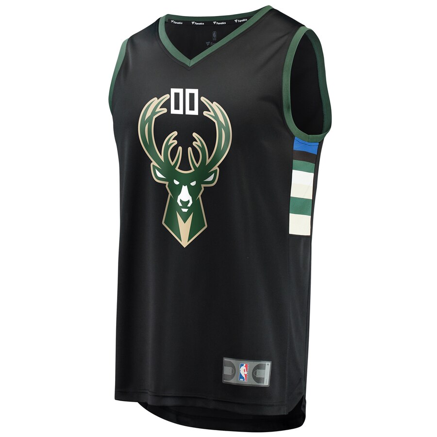 Alternative view of Bucks Black Custom Jersey fanatics - Fanatics Bucks Black Custom