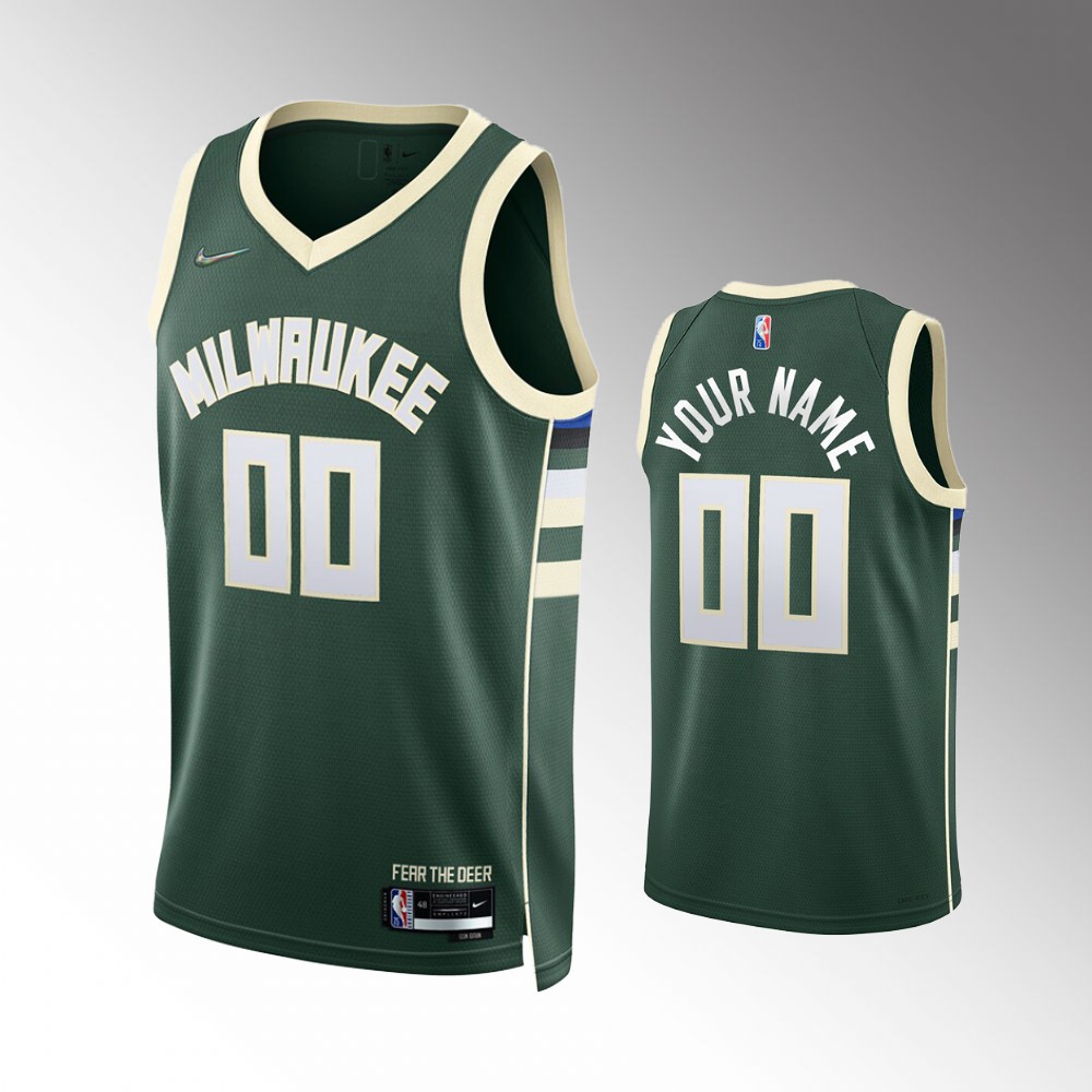 Bucks Dark Green Jersey - Nike - Custom Edition