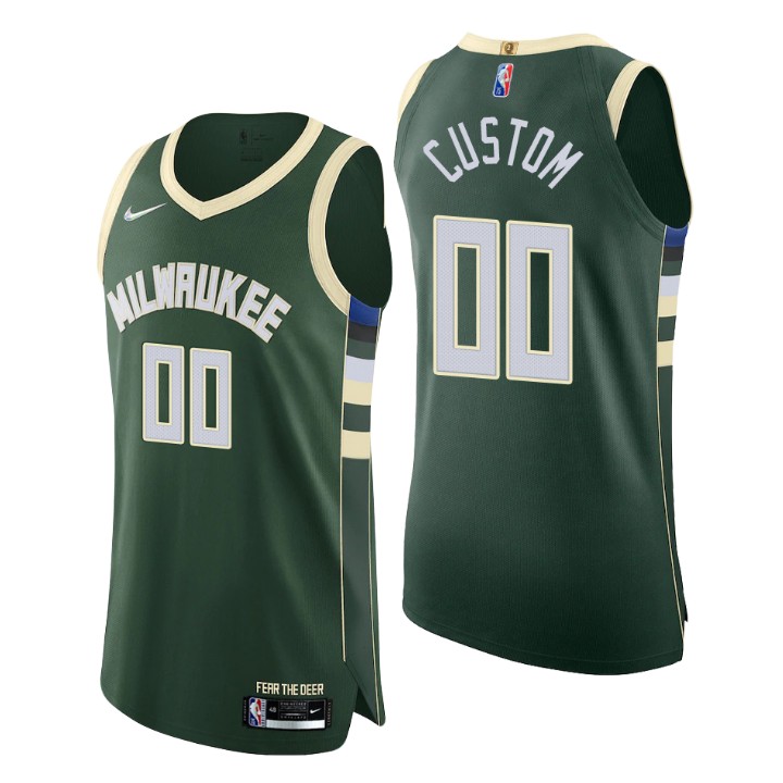 Bucks Forest Green Jersey - Nike Bucks Forest Green Custom Jersey