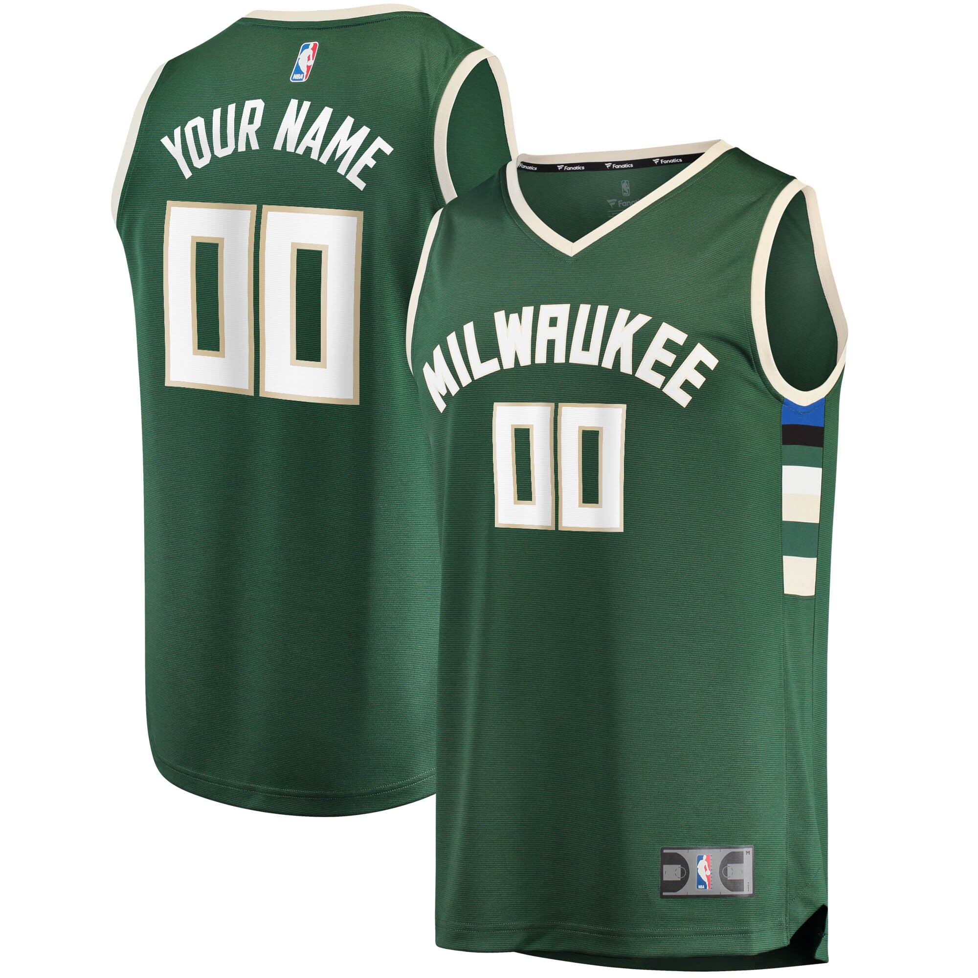 Alternative view of Bucks Green Custom Jersey fanatics - Fanatics Bucks Green Custom