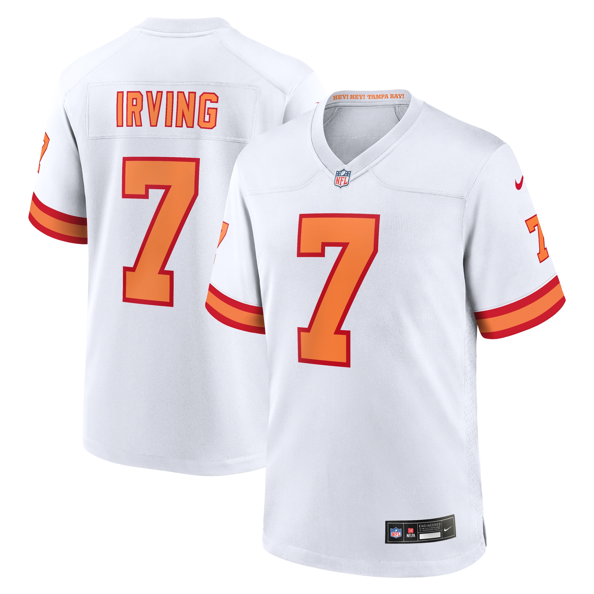 Bucky Irving '76 Tampa Bay Buccaneers Game Jersey - White