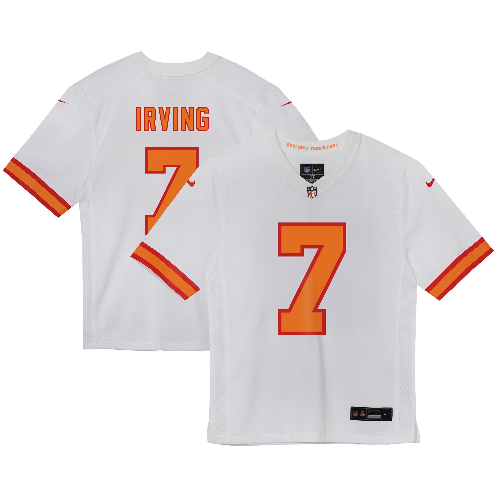 Bucky Irving '76 Tampa Bay Buccaneers Preschool Game Jersey - White