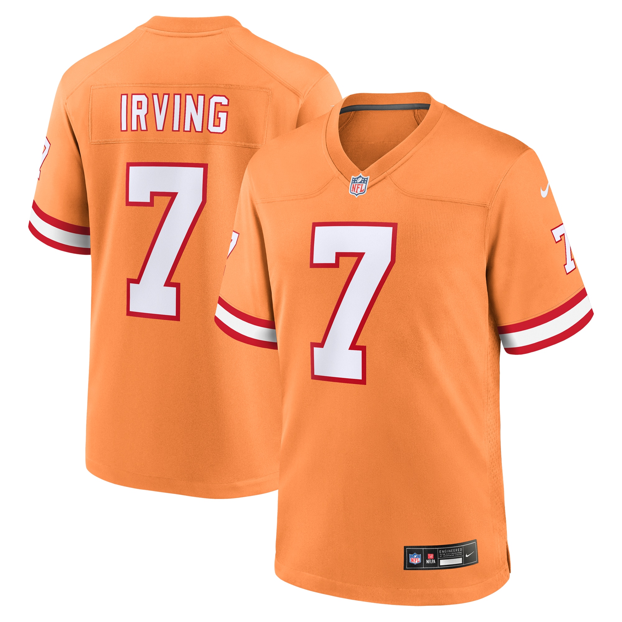 Bucky Irving Tampa Bay Buccaneers Alternate Game Jersey - Orange