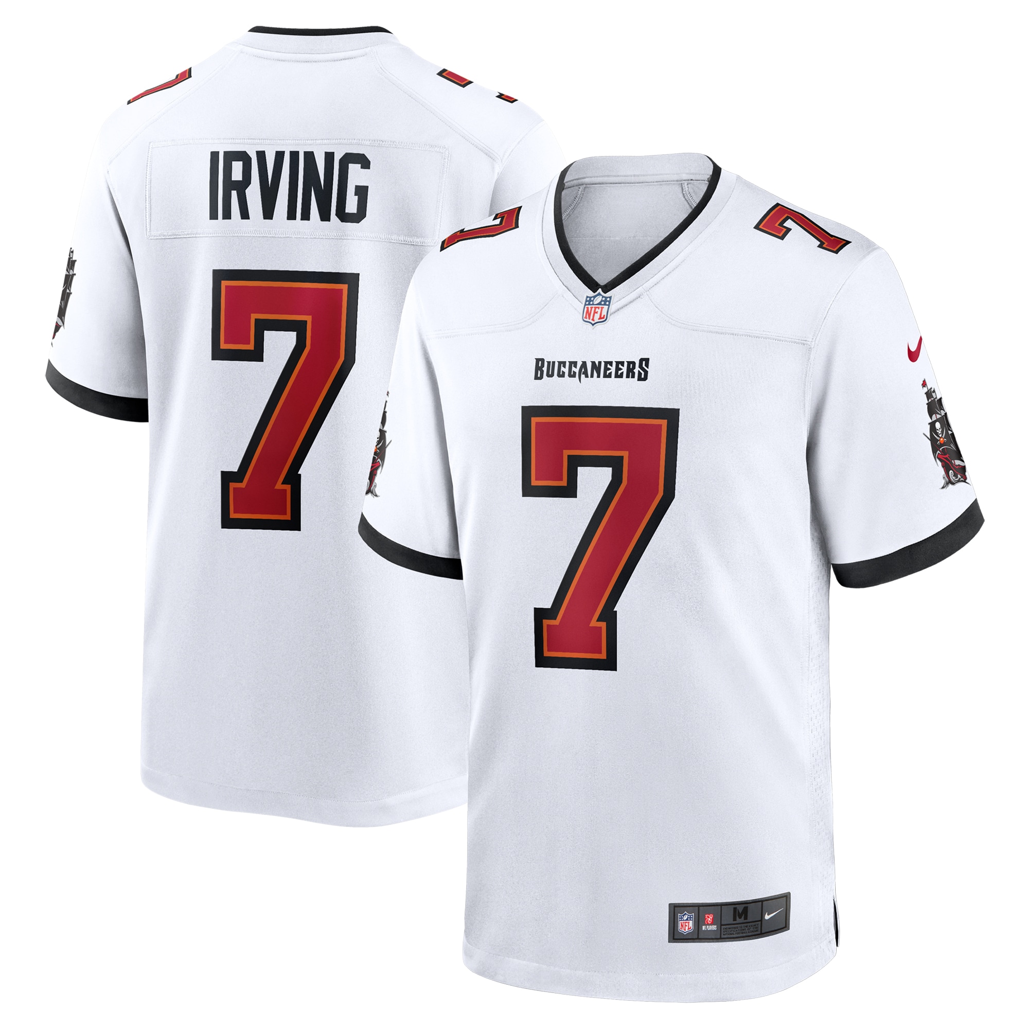 Bucky Irving Tampa Bay Buccaneers Game Jersey - White