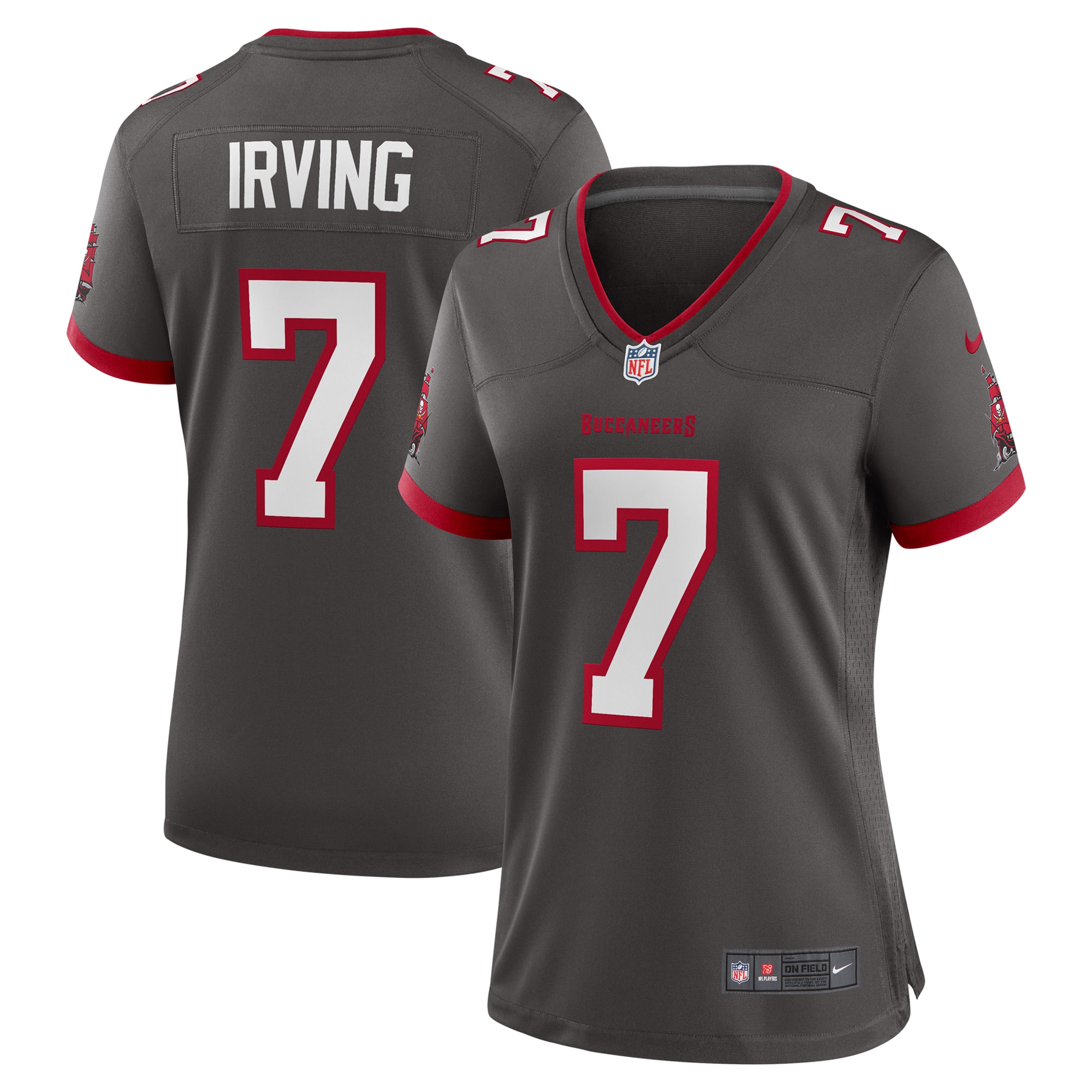 Bucky Irving Tampa Bay Buccaneers Women's Alternate Game Jersey - Pewter