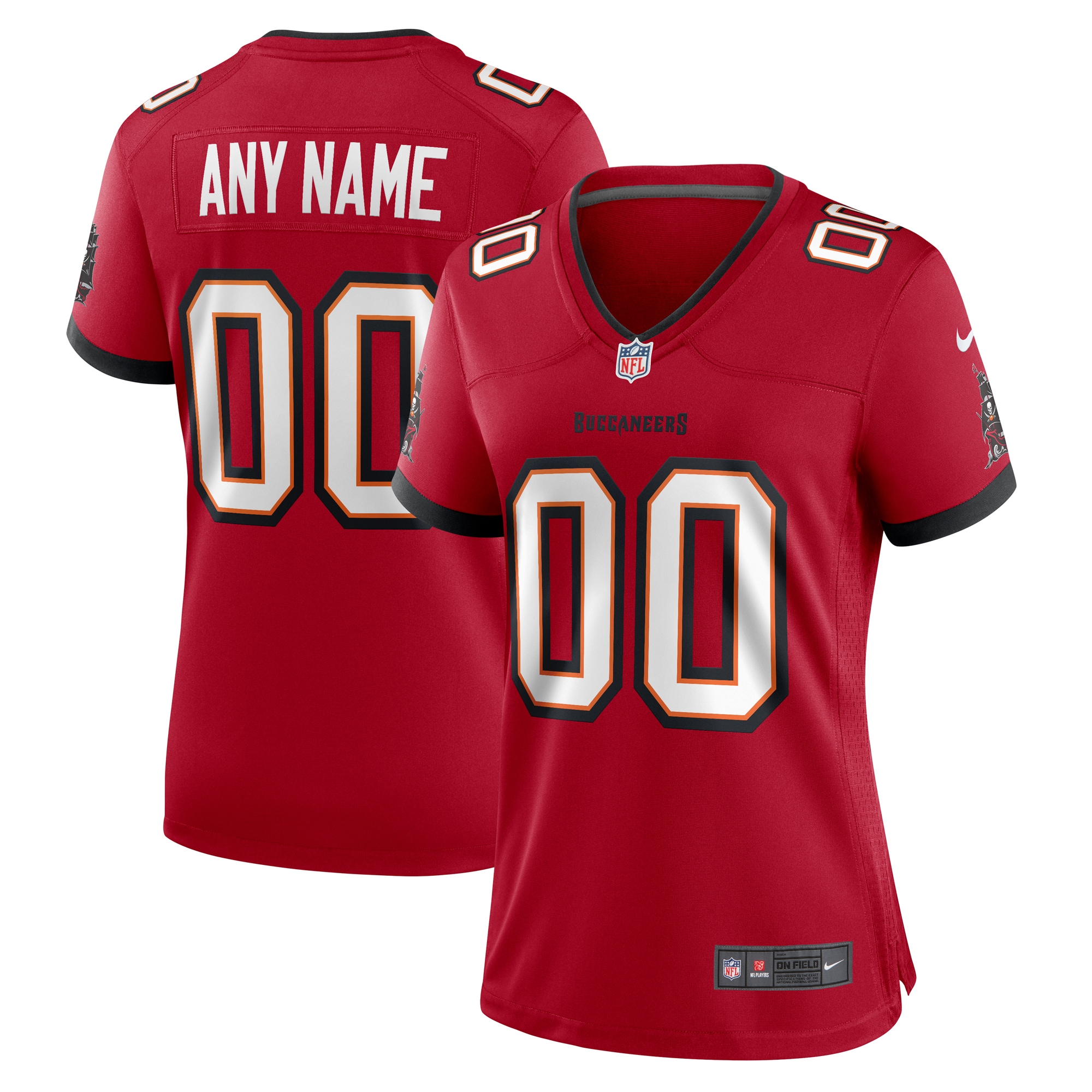 Bucs Red Custom Jersey - Nike - Personalize Your NFL Gear!